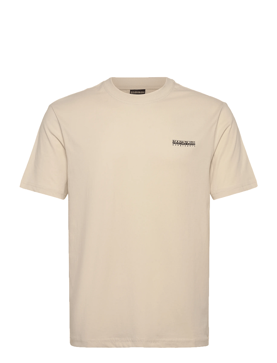 Napapijri - S-SMALL BOX SS - kurzärmelige t-shirts - beige dimity - 1