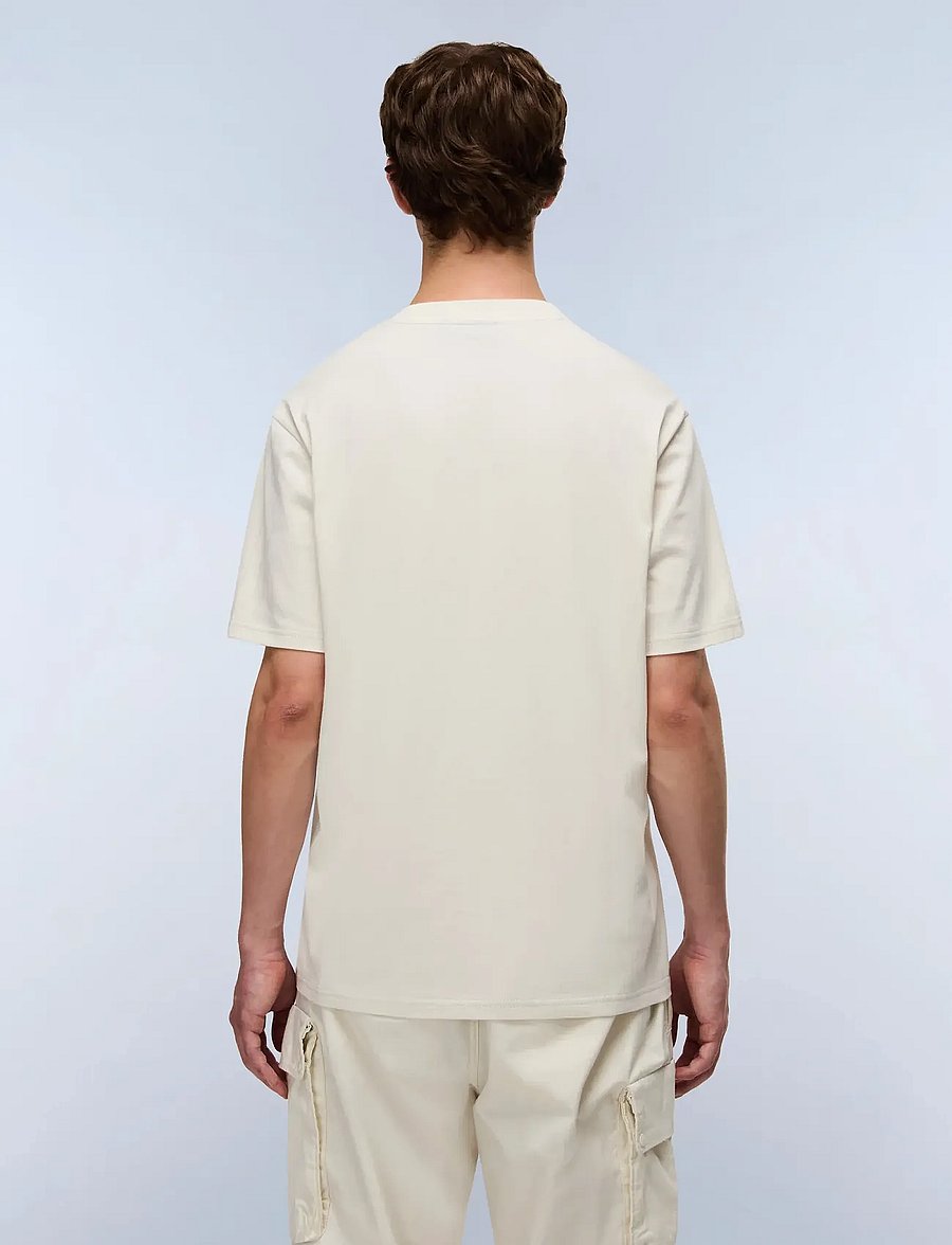 Napapijri - S-SMALL BOX SS - kurzärmelige t-shirts - beige dimity - 4