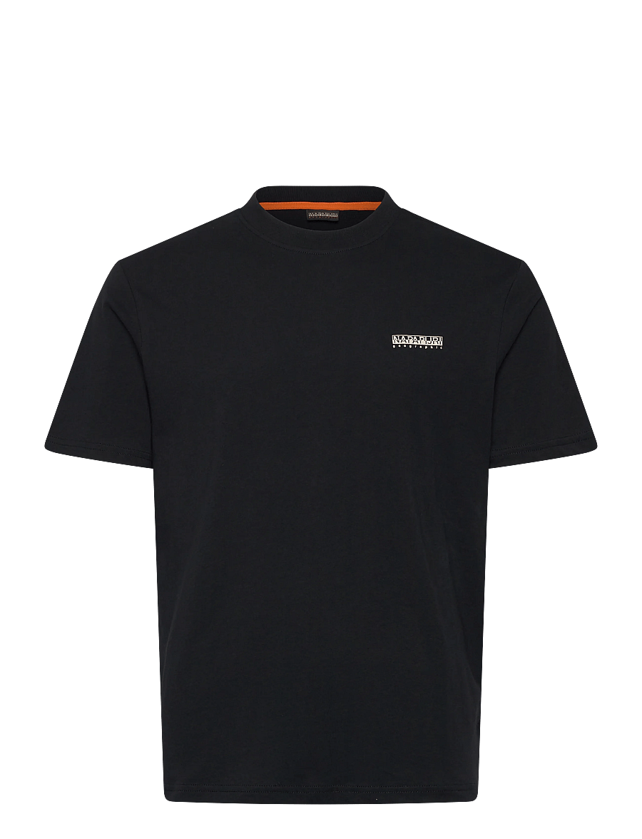 Napapijri - S-SMALL BOX SS - kurzärmelige t-shirts - black beauty - 1