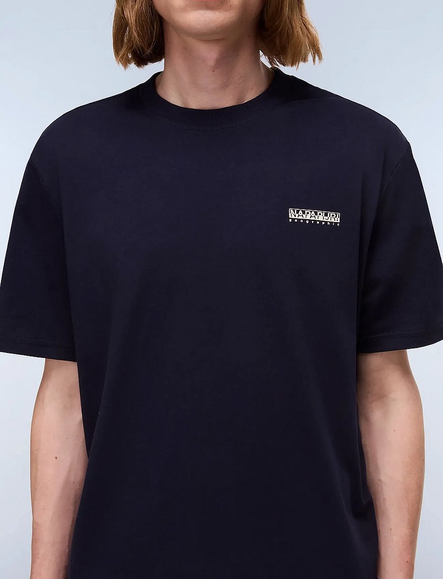 Napapijri - S-SMALL BOX SS - kurzärmelige t-shirts - blu marine - 3