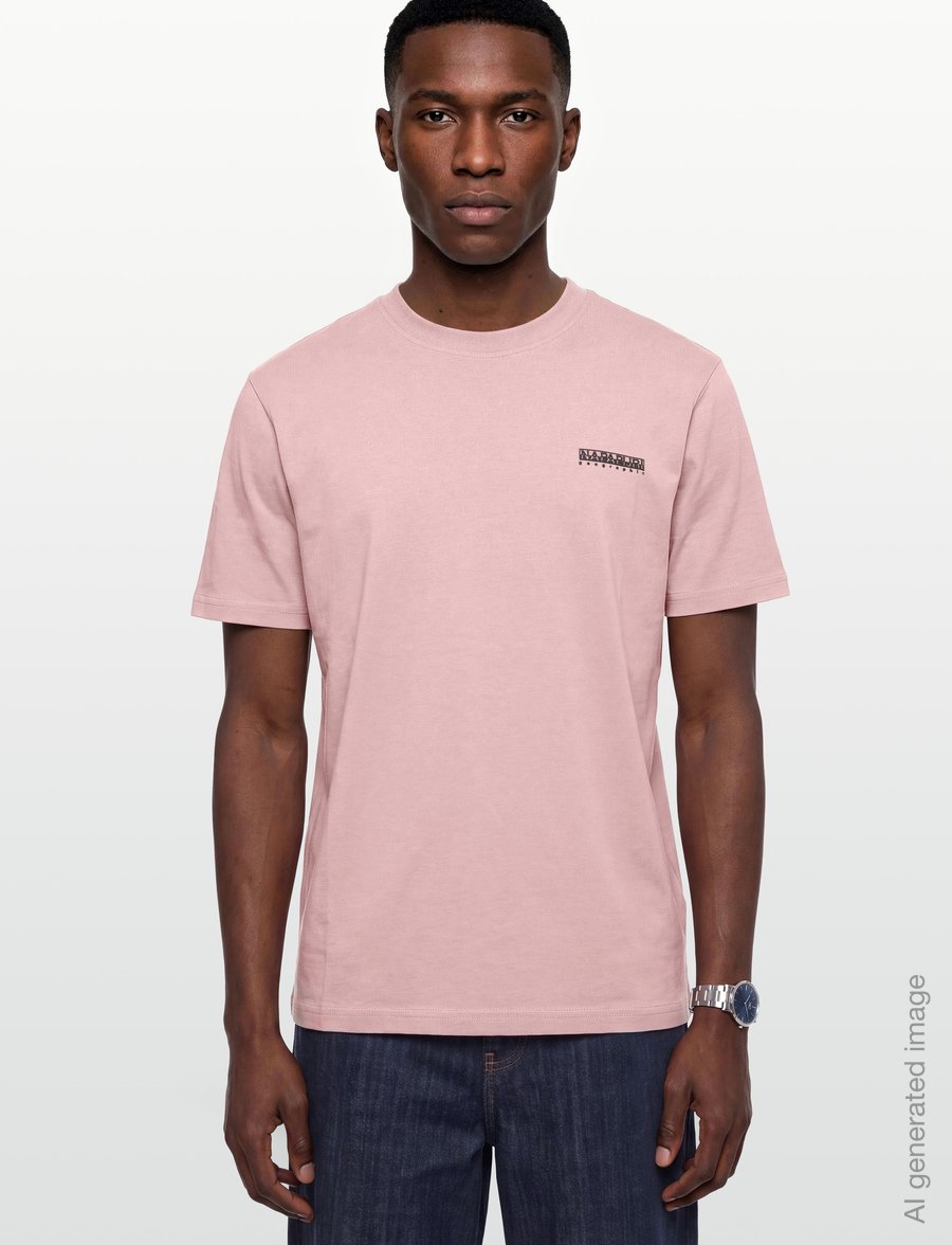 Napapijri - S-SMALL BOX SS - kortærmede t-shirts - pink woodrose - 3