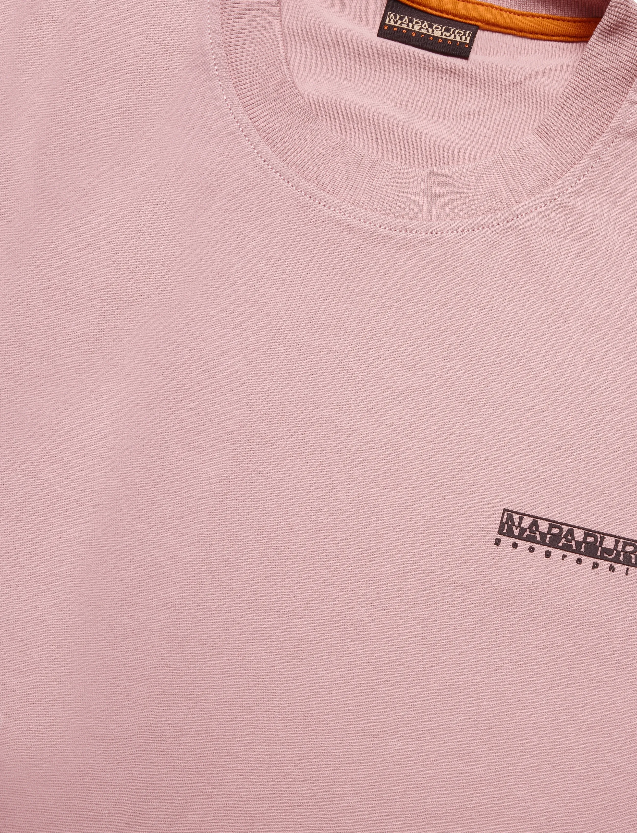 Napapijri - S-SMALL BOX SS - kurzärmelige t-shirts - pink woodrose - 2