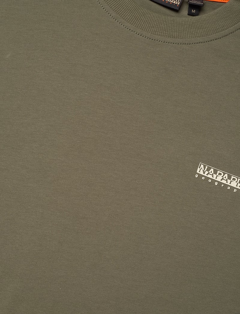 Napapijri - S-SMALL BOX SS BLU MARINE - lyhythihaiset - tea leaf g0a - 5