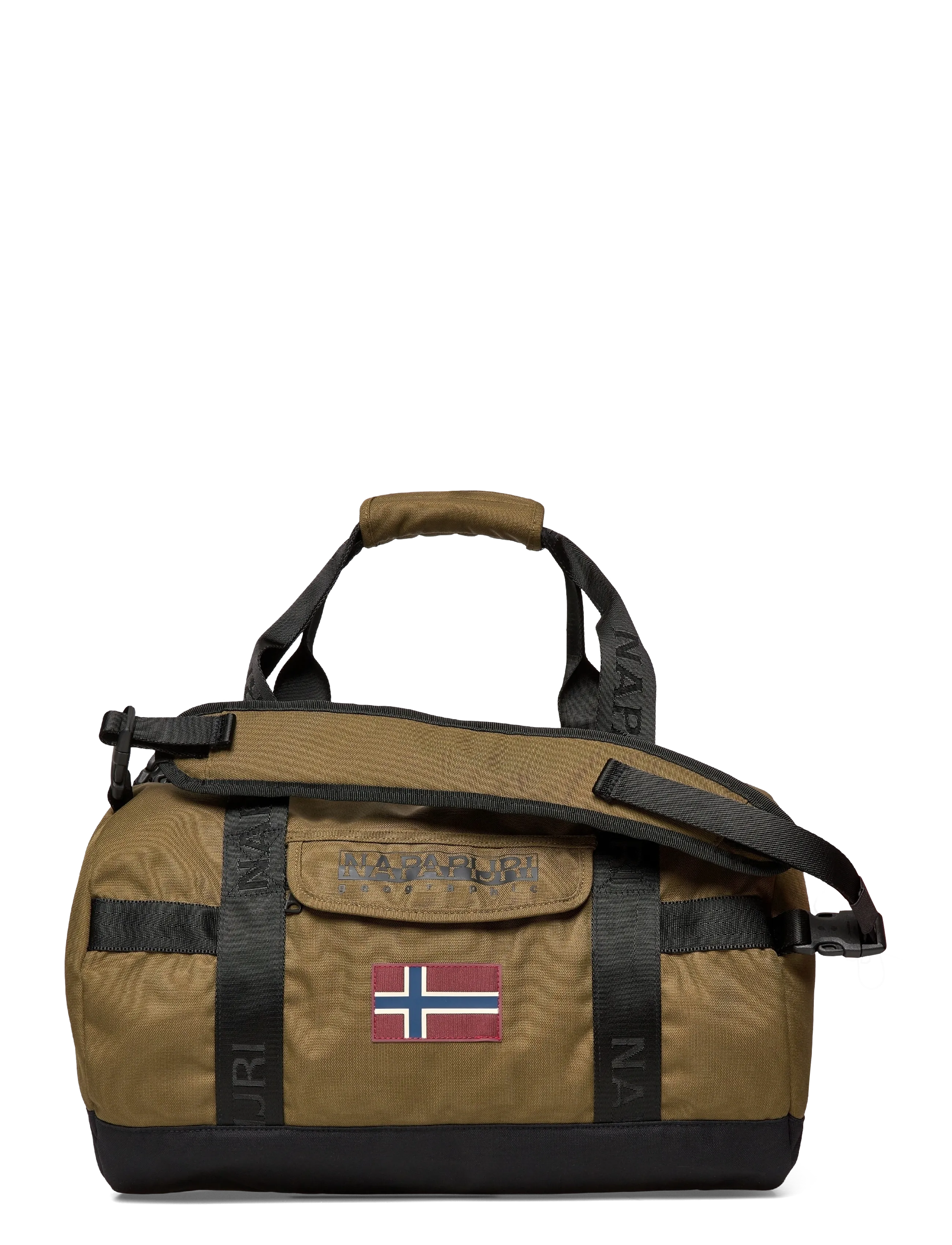 Napapijri Bering Travel Small 1 Dark Olive G3A, One Size, Black, Sport Training Bags > Sport Travel Bags, Herre