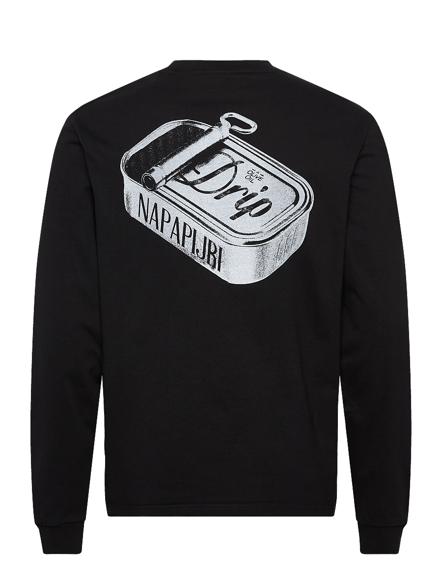 Napapijri - S-FIEMME LS - långärmade t-shirts - black beauty - 2