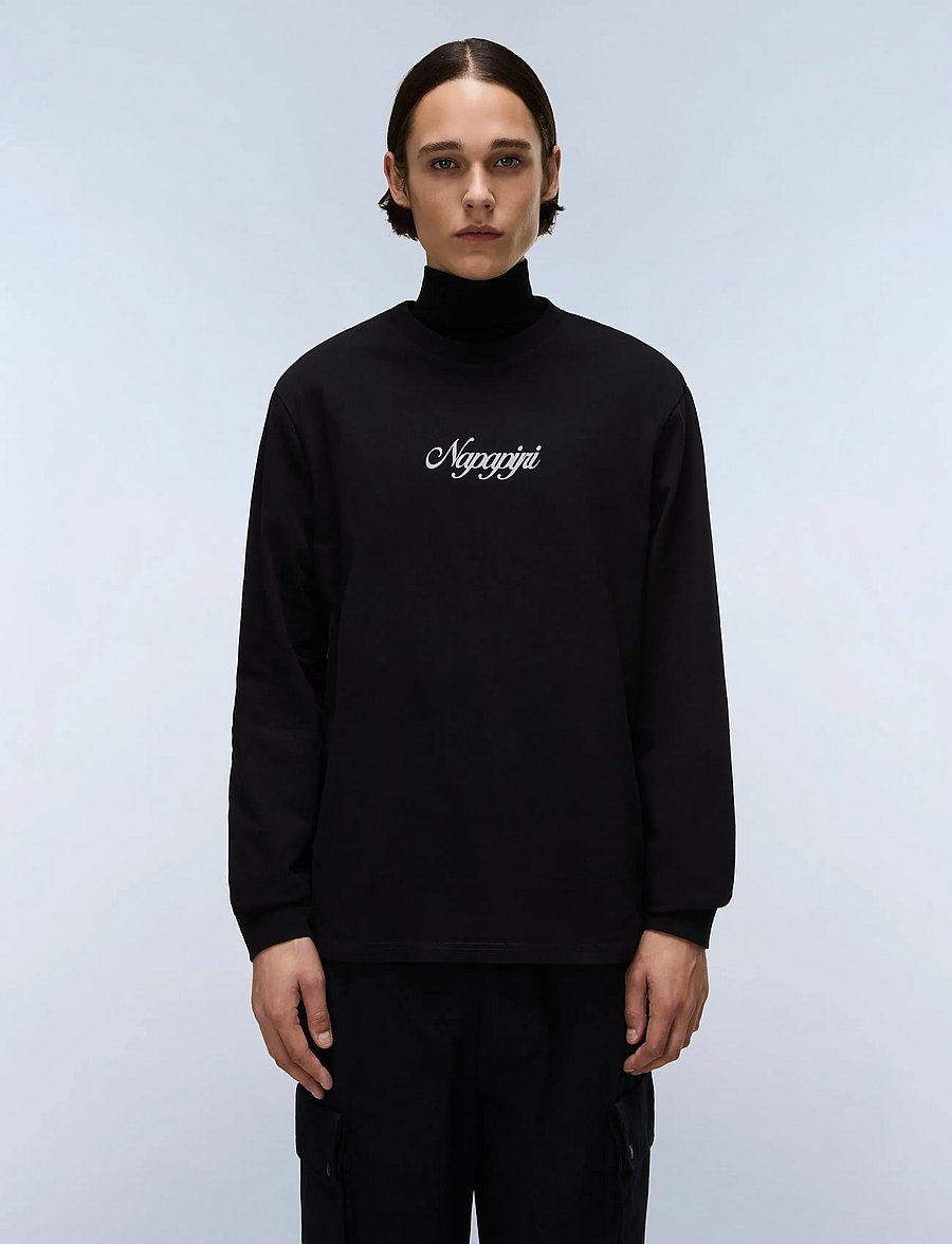 Napapijri - S-FIEMME LS - långärmade t-shirts - black beauty - 0