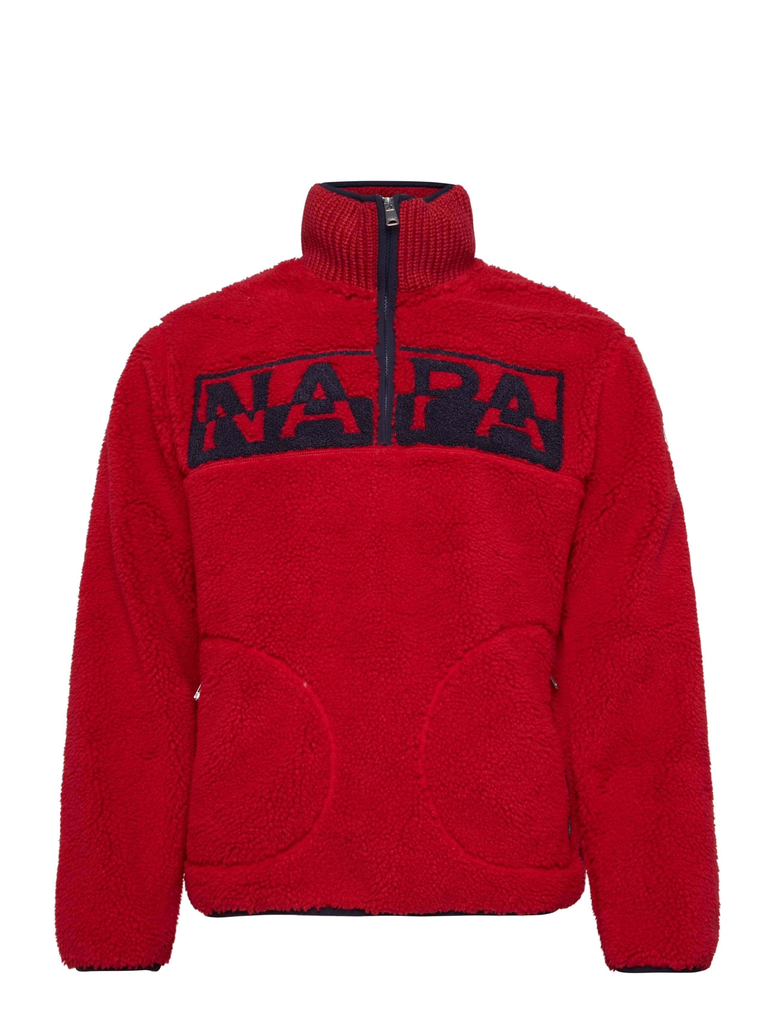 Napapijri T-ARCHIVE FLEECE HZ - Teddy-pusad - HAUTE RED R1F / red