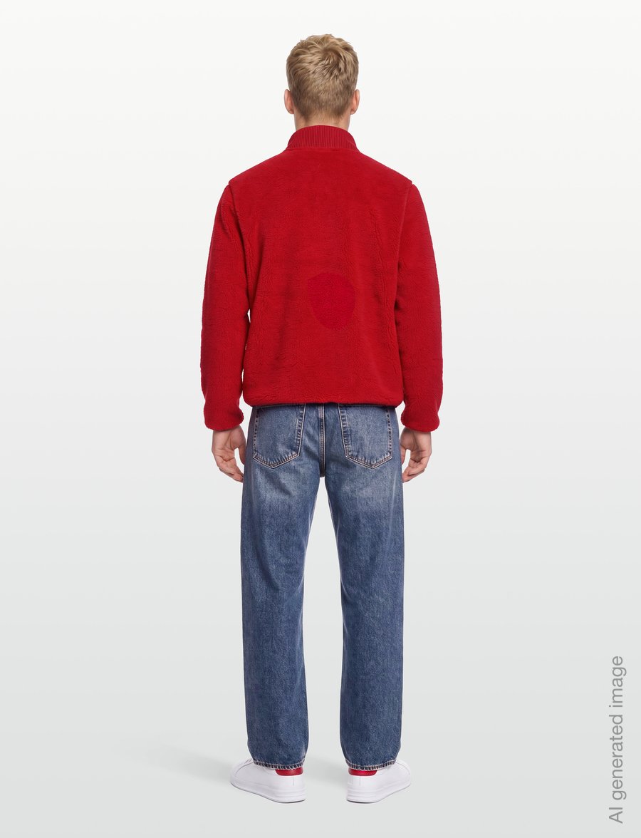 Napapijri - T-ARCHIVE FLEECE HZ - teddy-truien - haute red r1f - 4