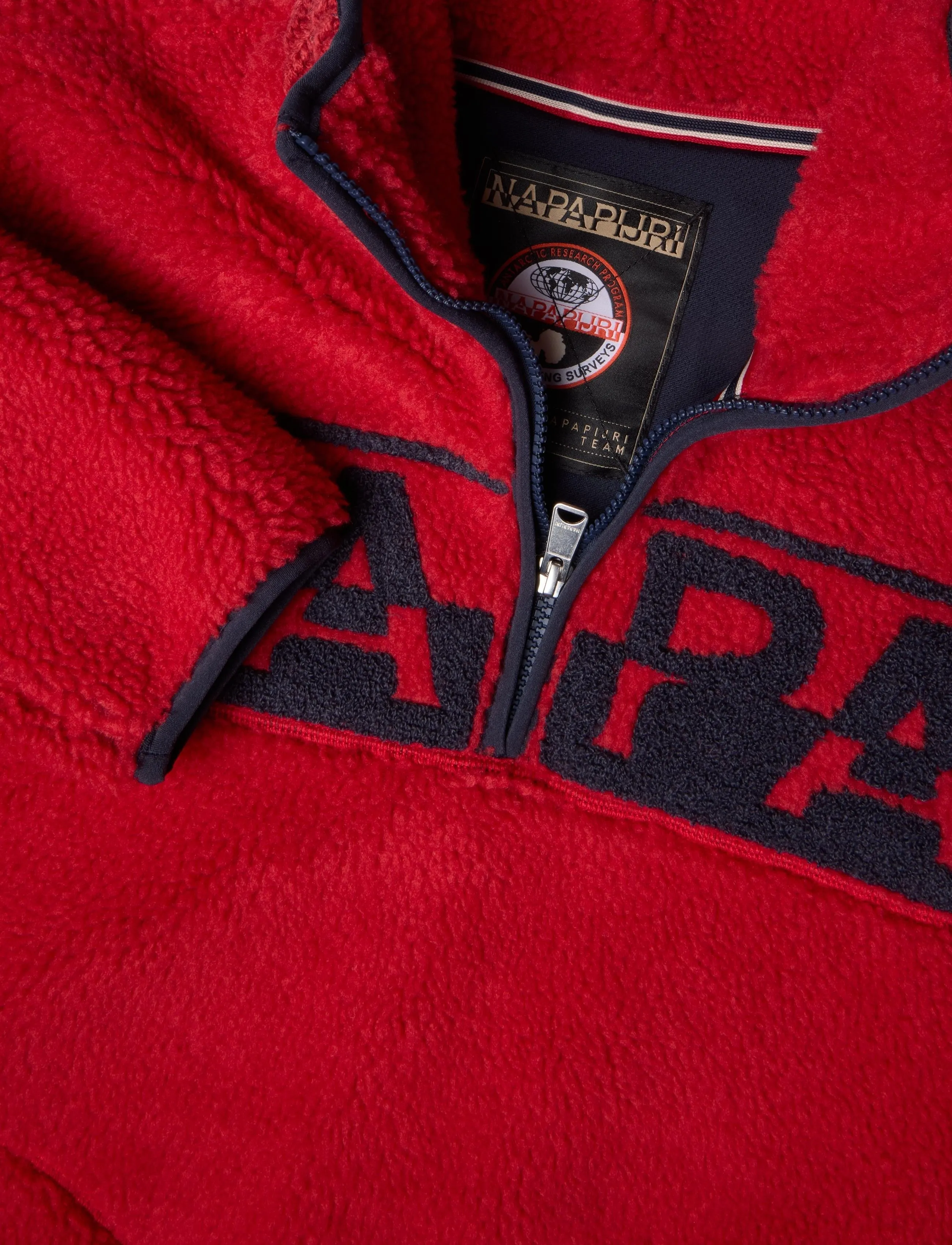 Napapijri - T-ARCHIVE FLEECE HZ - haute red r1f - 2