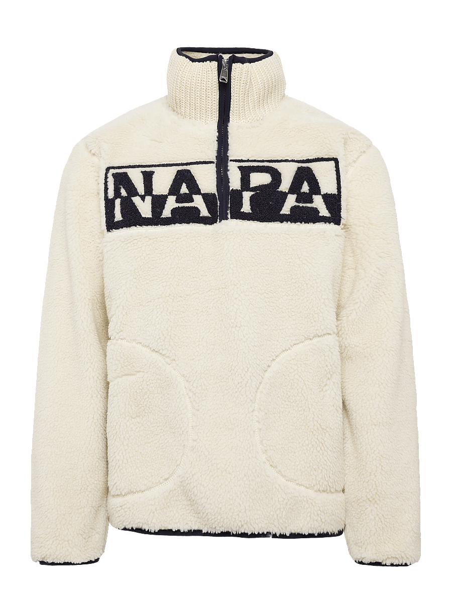 Napapijri - T-ARCHIVE FLEECE HZ - teddy-pullover - putty n5e - 0