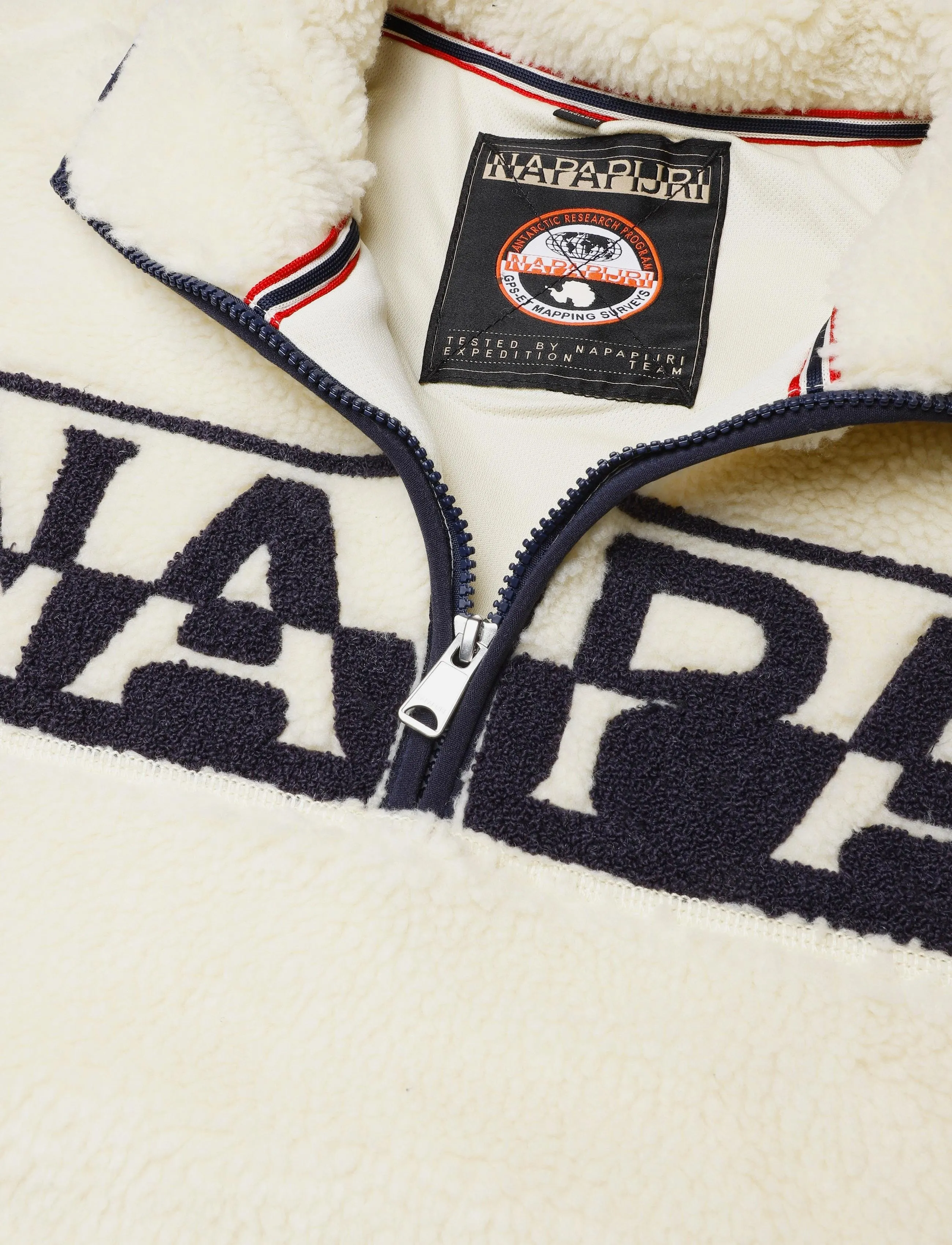 Napapijri - T-ARCHIVE FLEECE HZ - putty n5e - 2