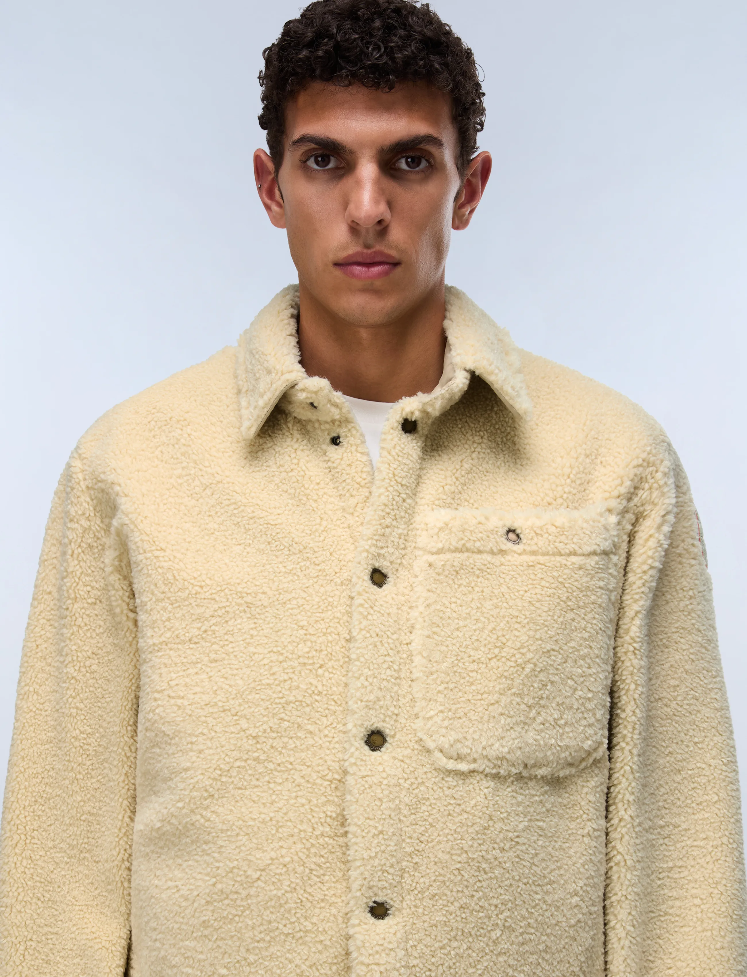 Napapijri T-LULE OVERSHIRT - Napapijri - PUTTY N5E / cream