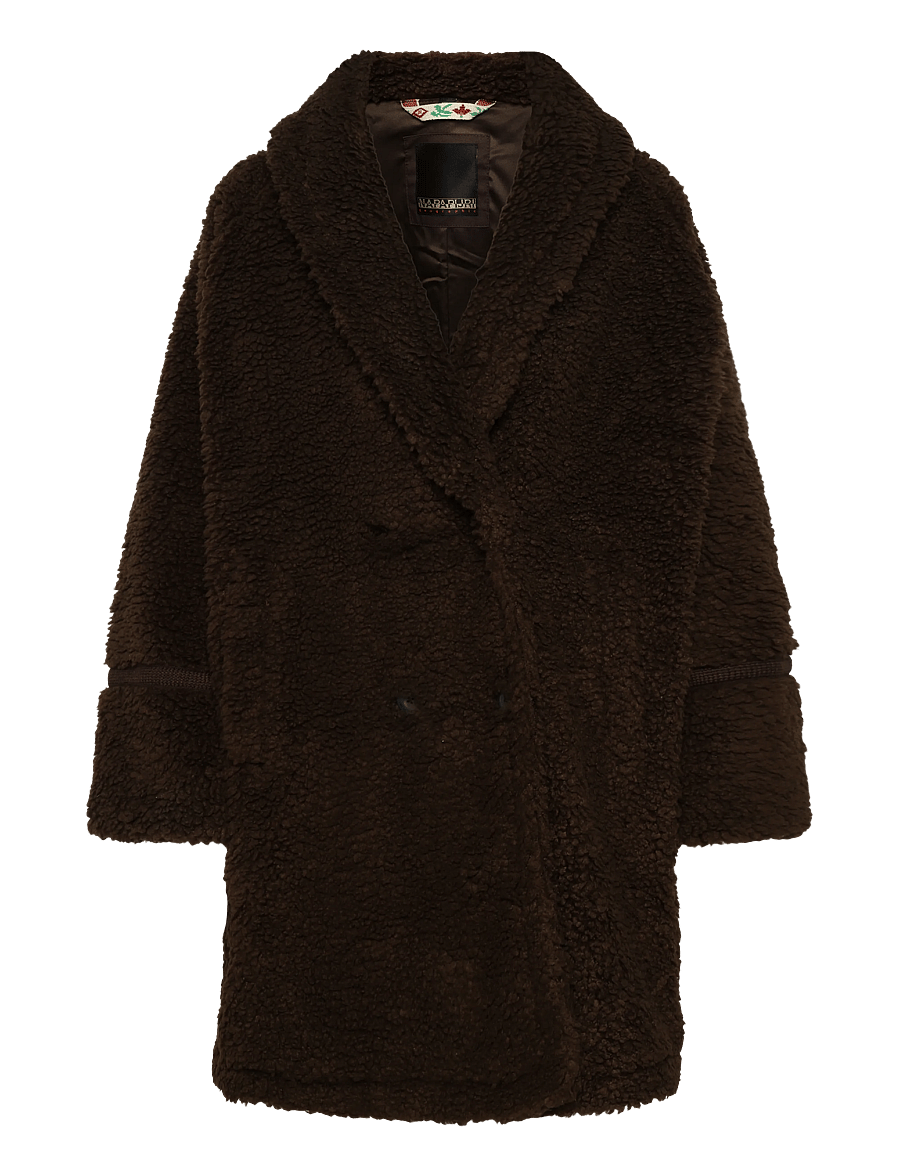 Napapijri - A-SABKHA FLEECE L W - mäntel - demitasse wt3 - 0