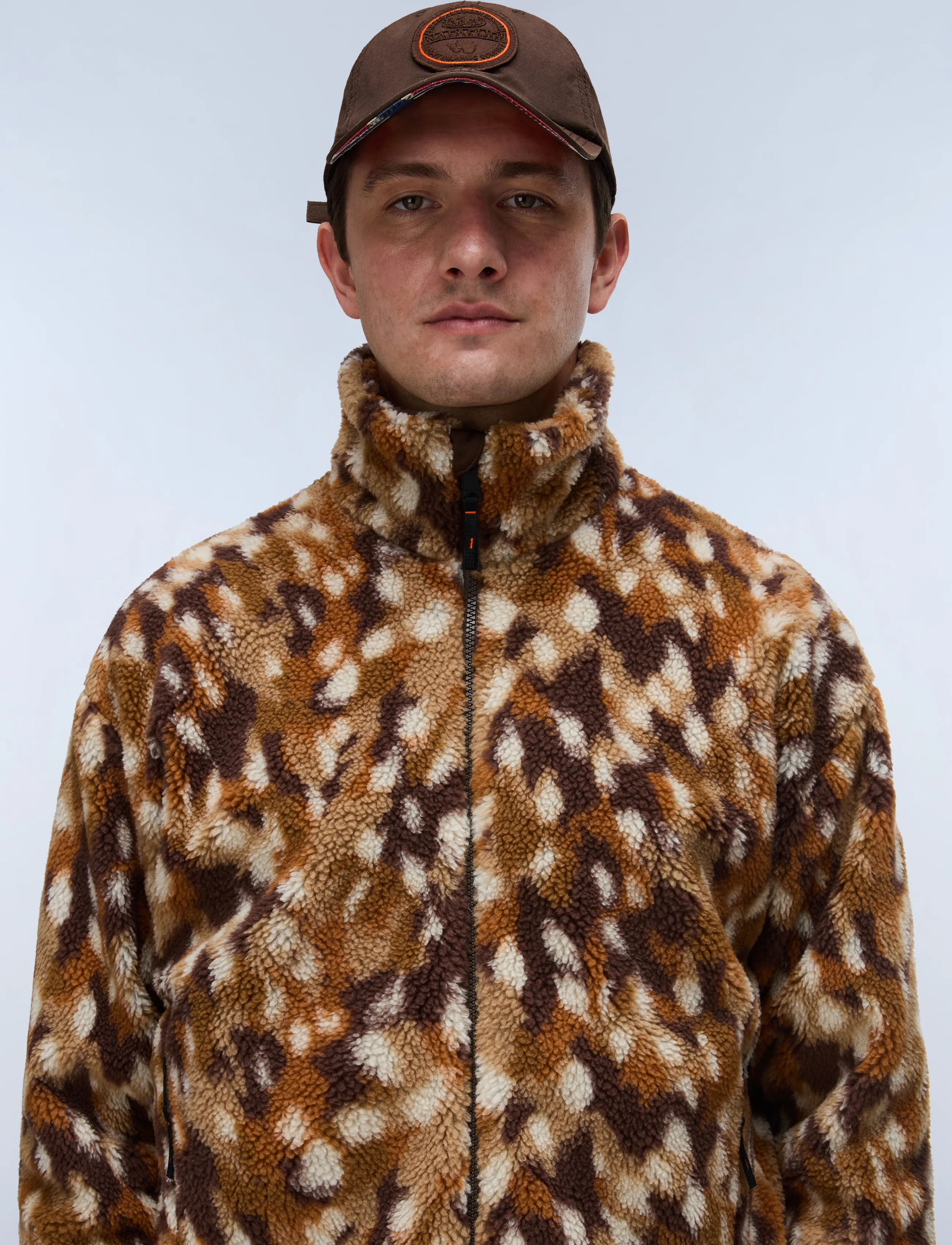 Napapijri T-Fleece Fz, L, Sweatshirts & Hoodies, Mehrfarbig/gemustert - Fleeces, Männerswear