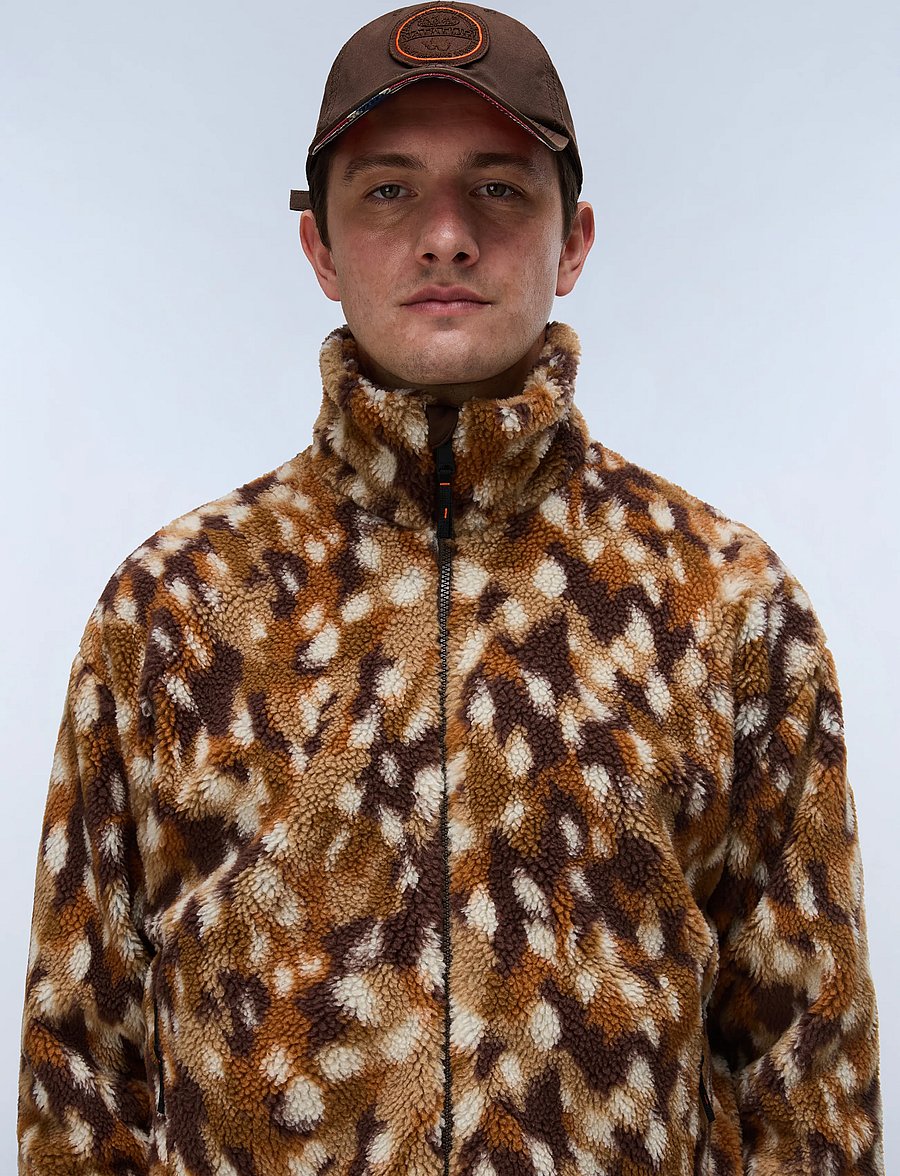 Napapijri - T-FLEECE FZ - teddy-pusad - aop bamby fdw - 0