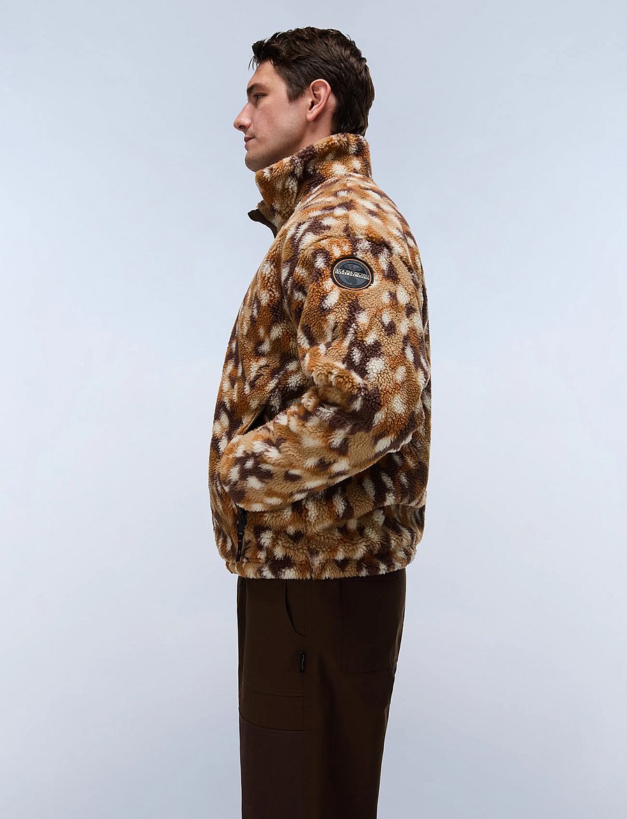 Napapijri - T-FLEECE FZ - teddy-pusad - aop bamby fdw - 5