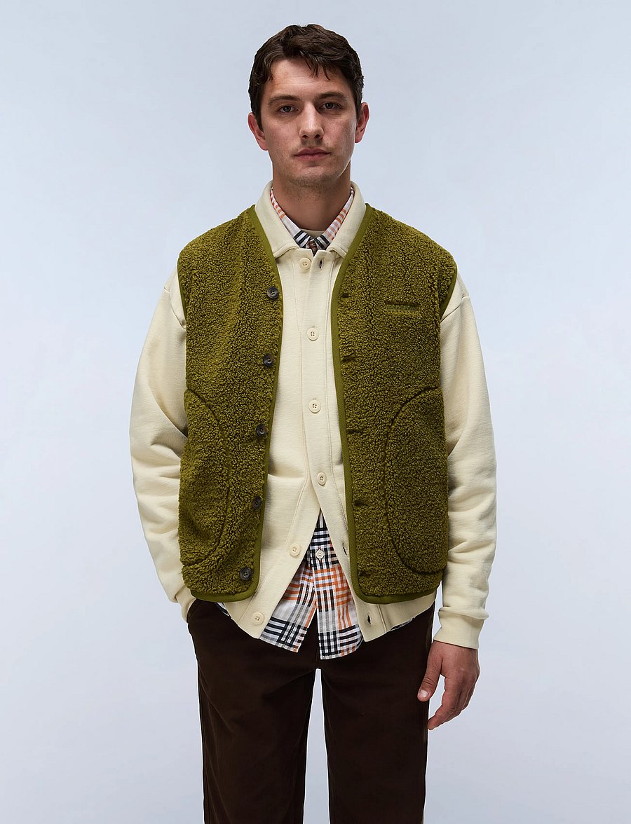 Napapijri - T-ROLDAL V - teddy-pullover - avocado g4c - 0