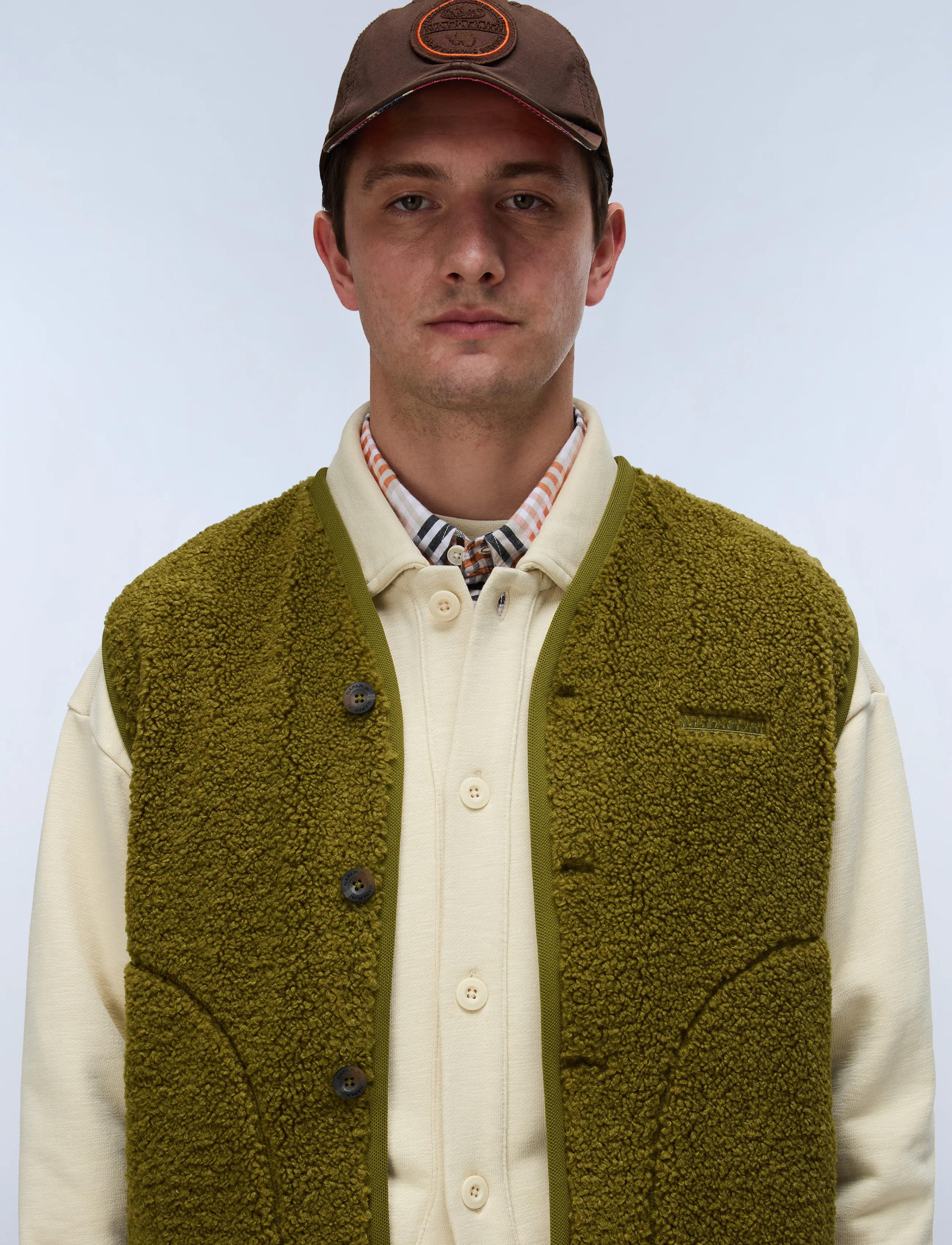 Napapijri - T-ROLDAL V - teddy-pullover - avocado g4c - 3