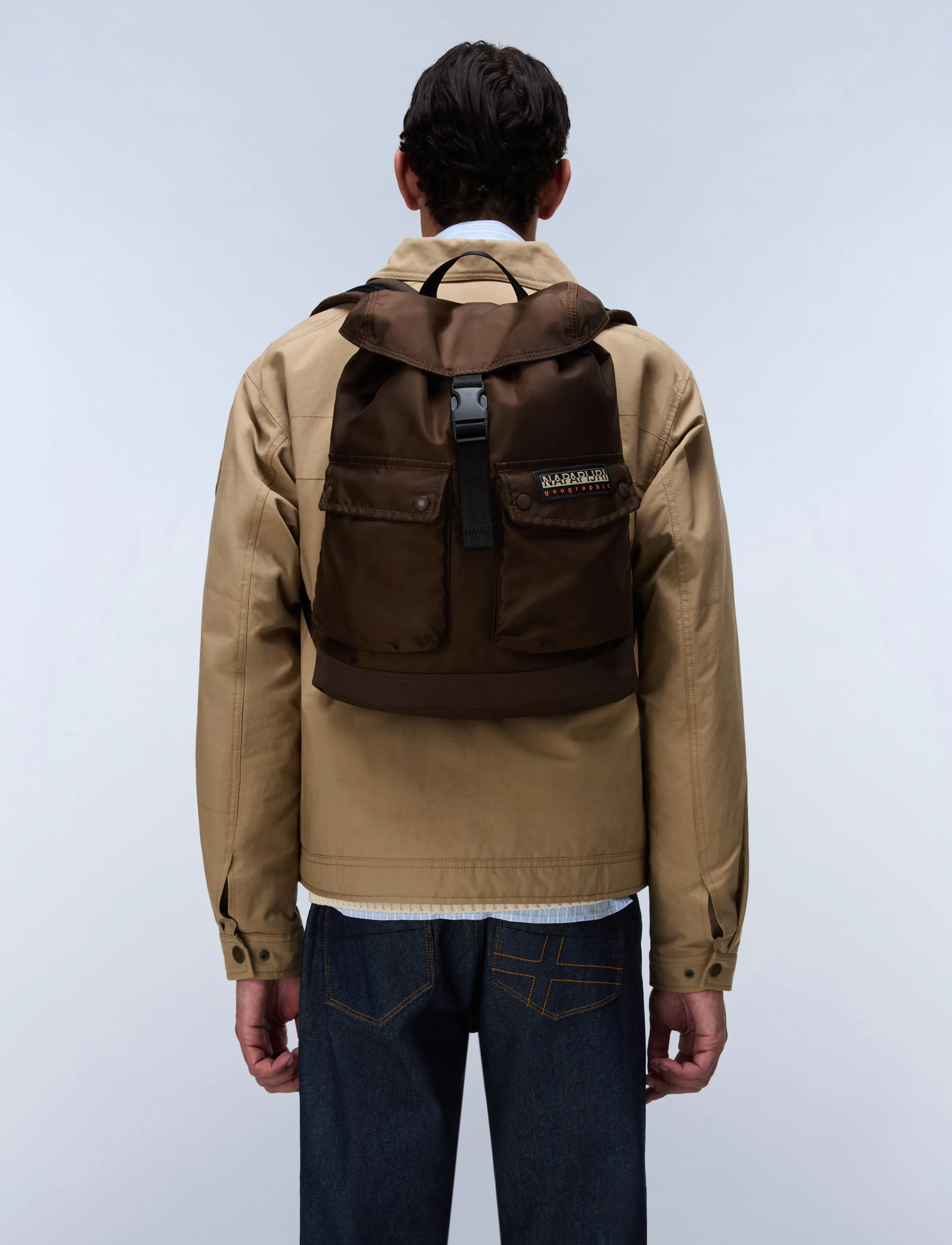 Napapijri H-Olina Dp 2, One Size, Brown, Backpacks > Casual Backpacks, Herre