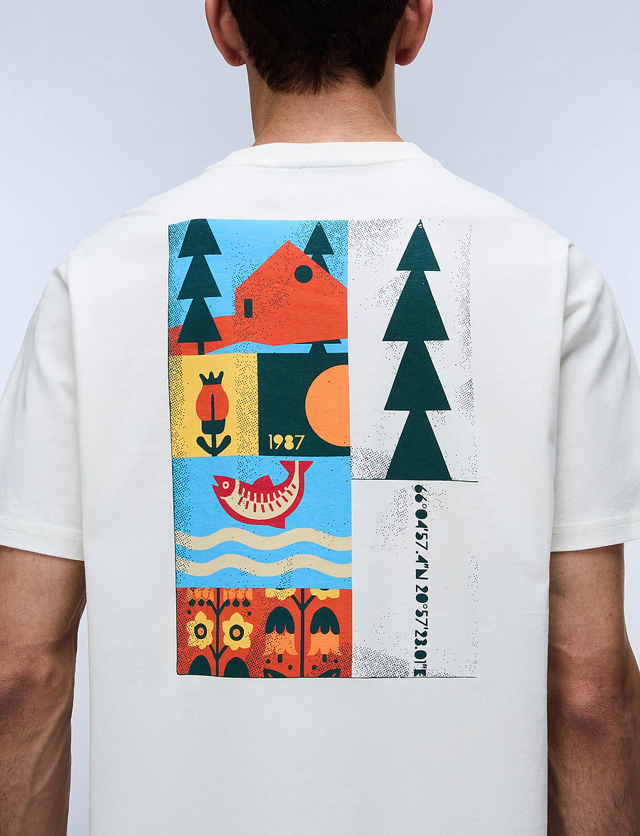 Napapijri - S-SWHOL SS - kortärmade t-shirts - white whisper - 3