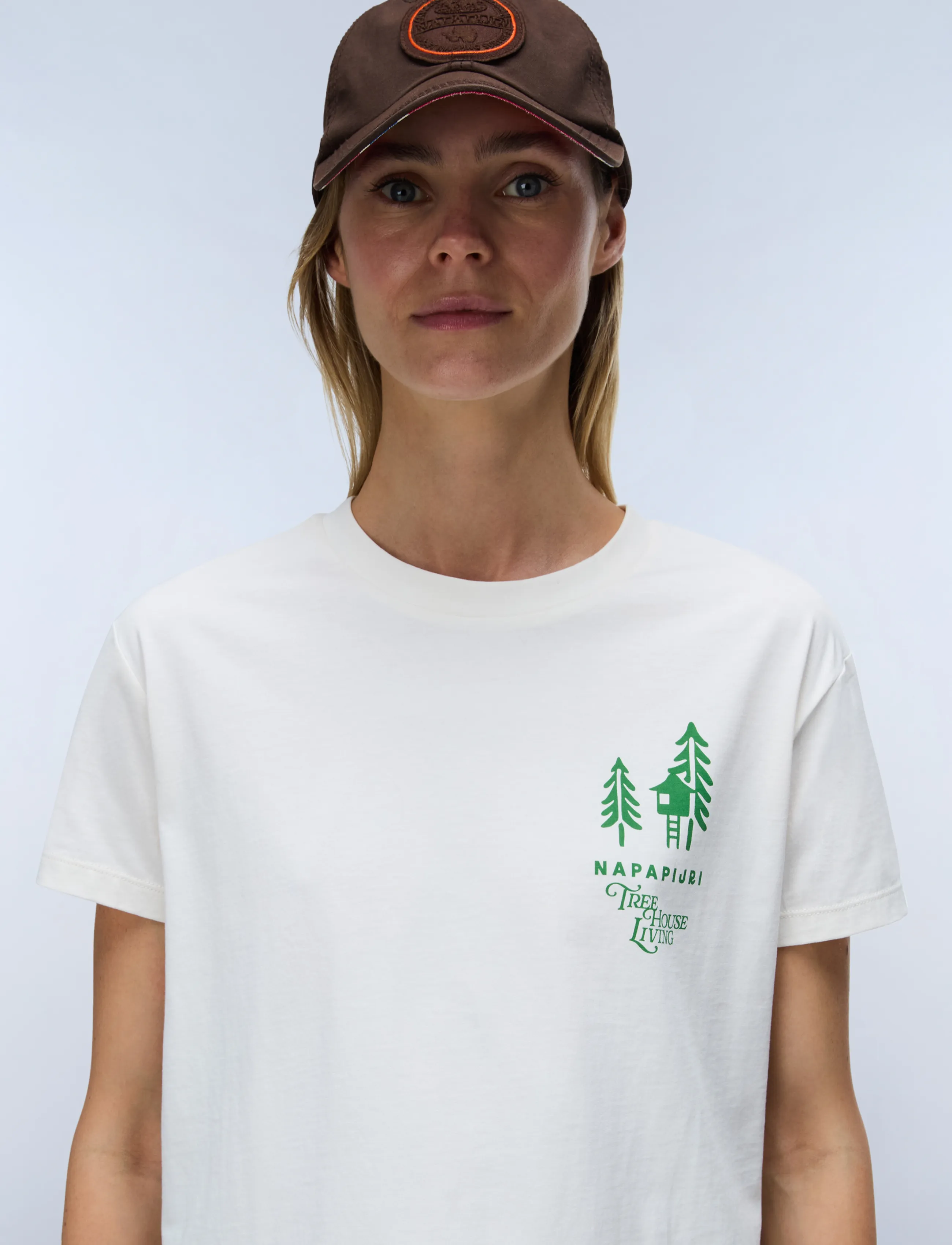 Napapijri S-BLISS SS W - T-särgid ja topid - WHITE WHISPER / white