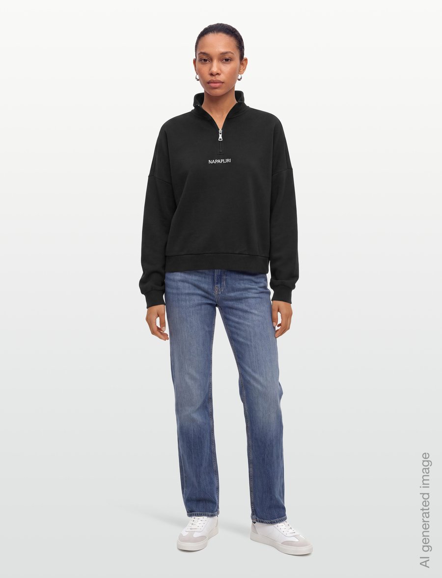 Napapijri - B-ALMAS HZ W BLACK BEAUTY - hverdags stil - black - 0
