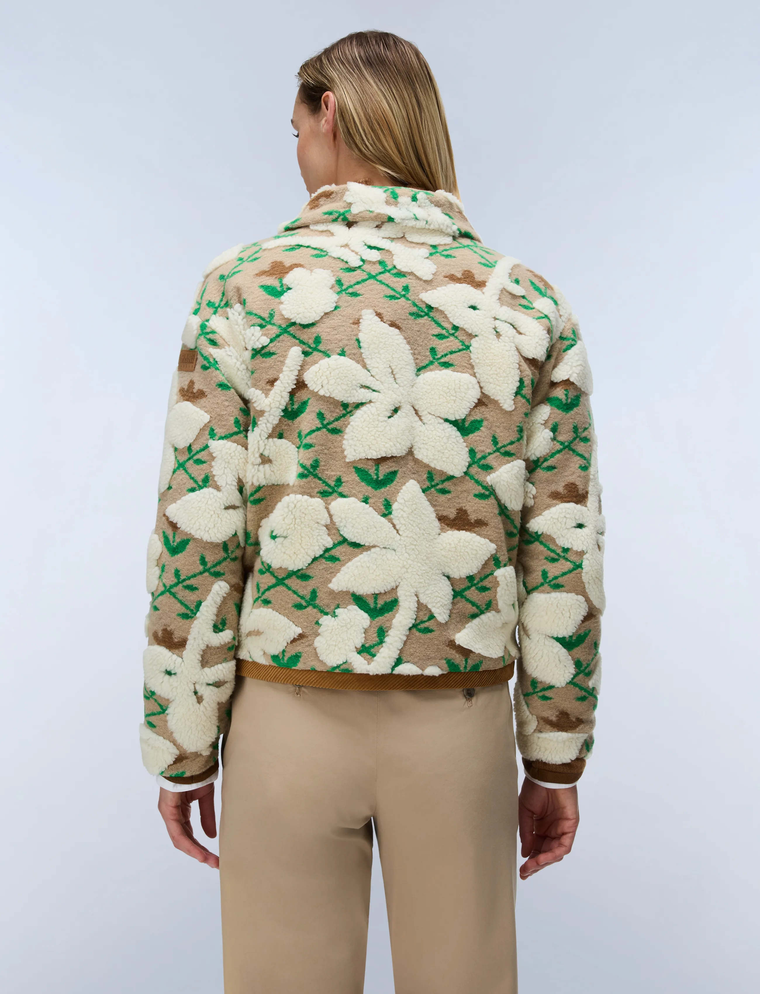 Övergångsjacka 'T-Bloom' grön / oliv 7