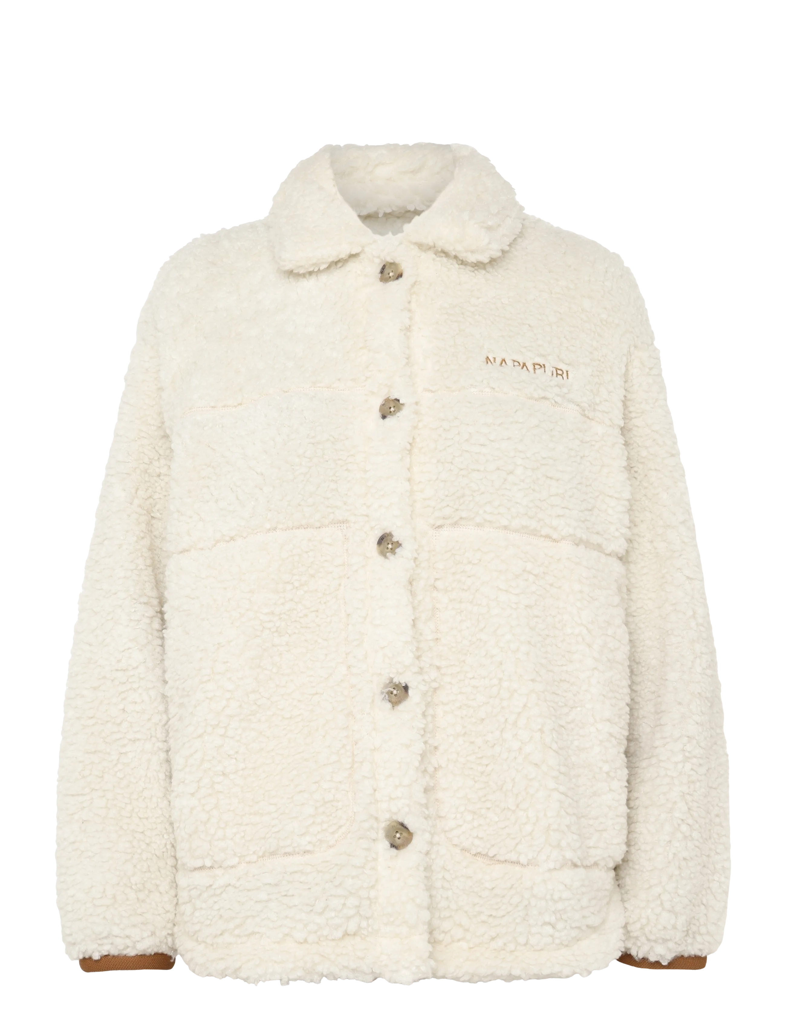 Napapijri - T-SAMA W - kunstkarusnahk - beige dimity - 1