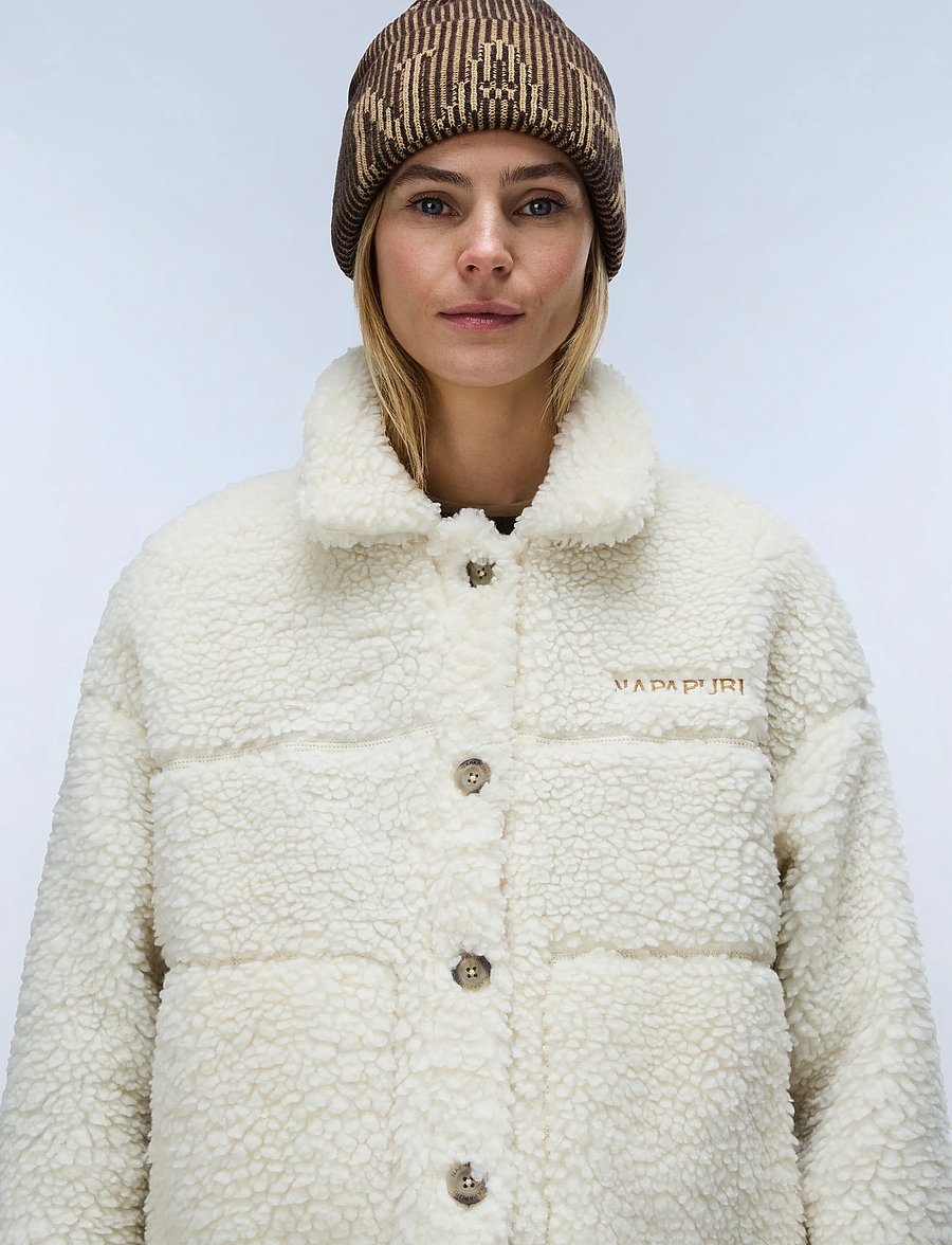 Napapijri - T-SAMA W - kunstkarusnahk - beige dimity - 0