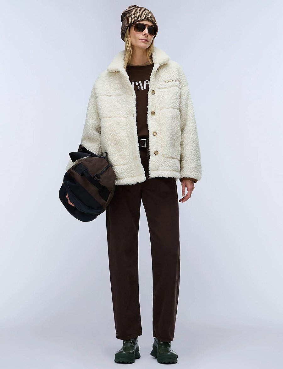 Napapijri - T-SAMA W - kunstkarusnahk - beige dimity - 3