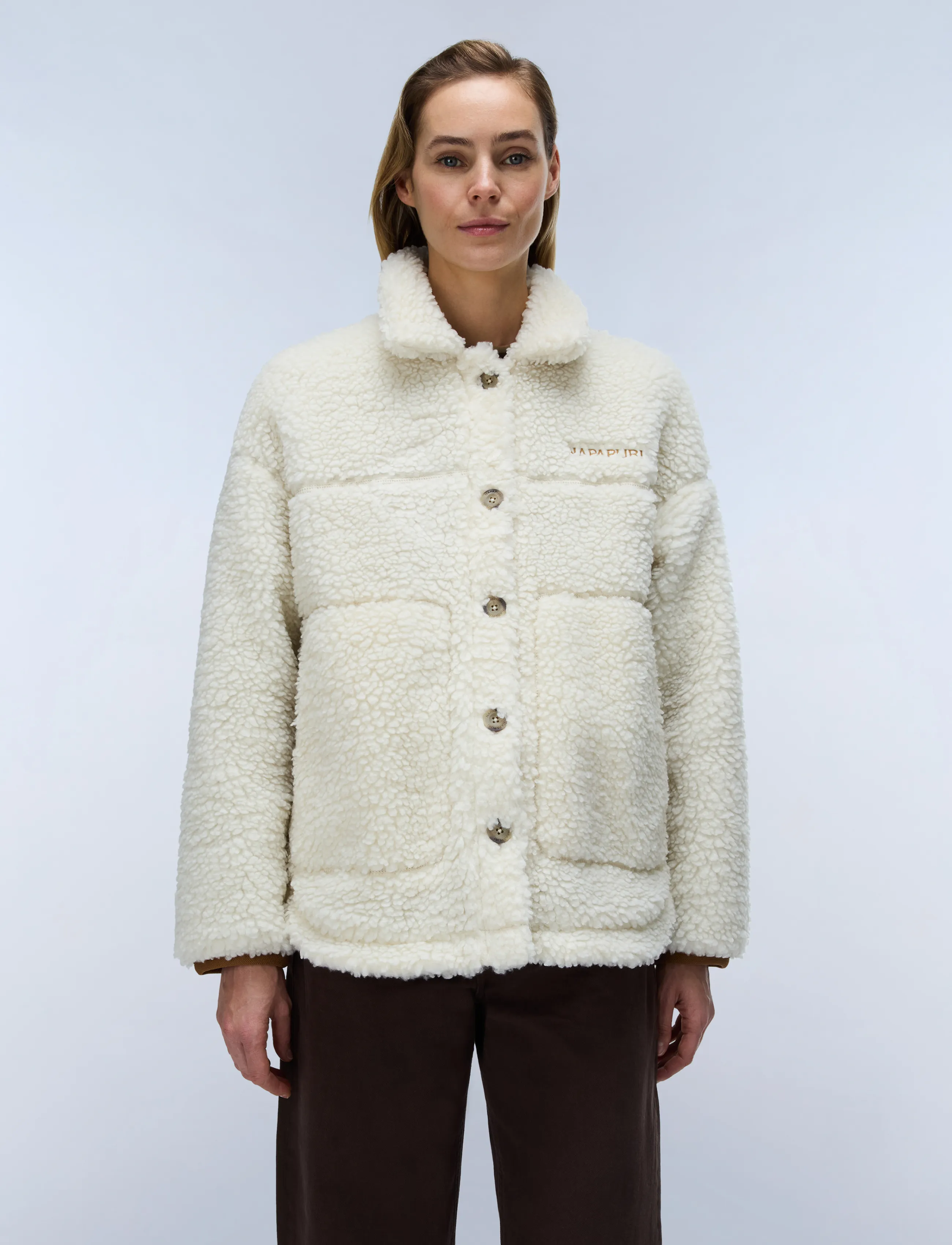 Napapijri - T-SAMA W - kunstkarusnahk - beige dimity - 4