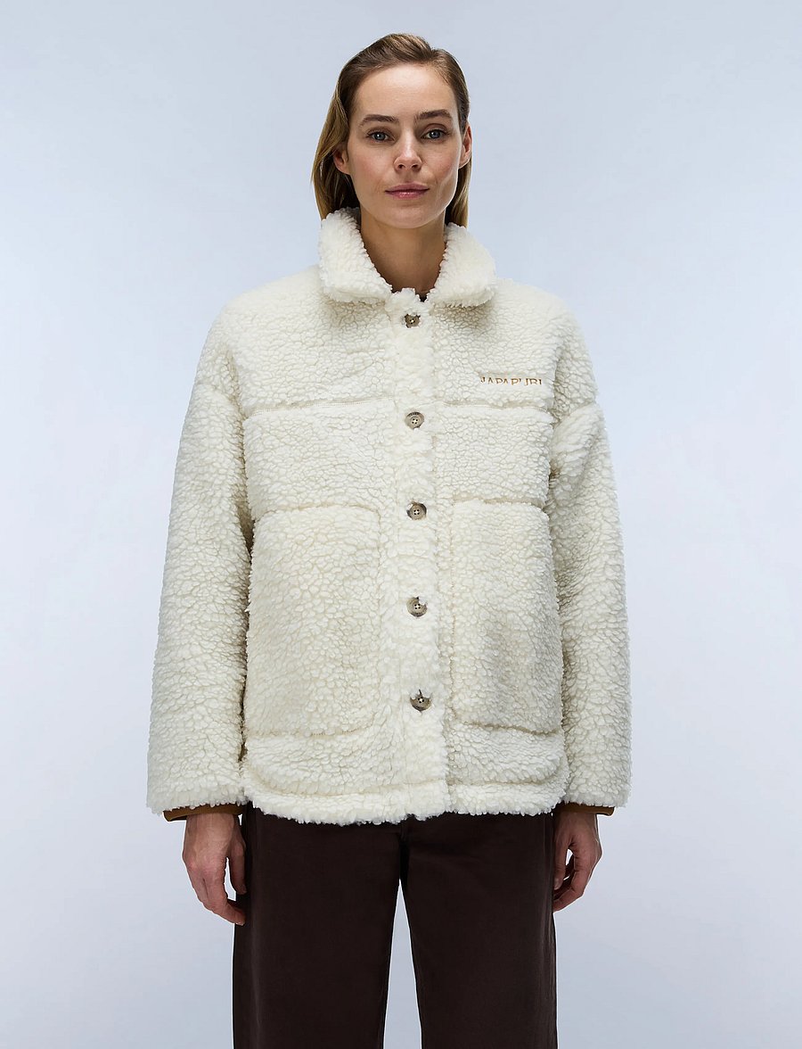 Napapijri - T-SAMA W - kunstkarusnahk - beige dimity - 4