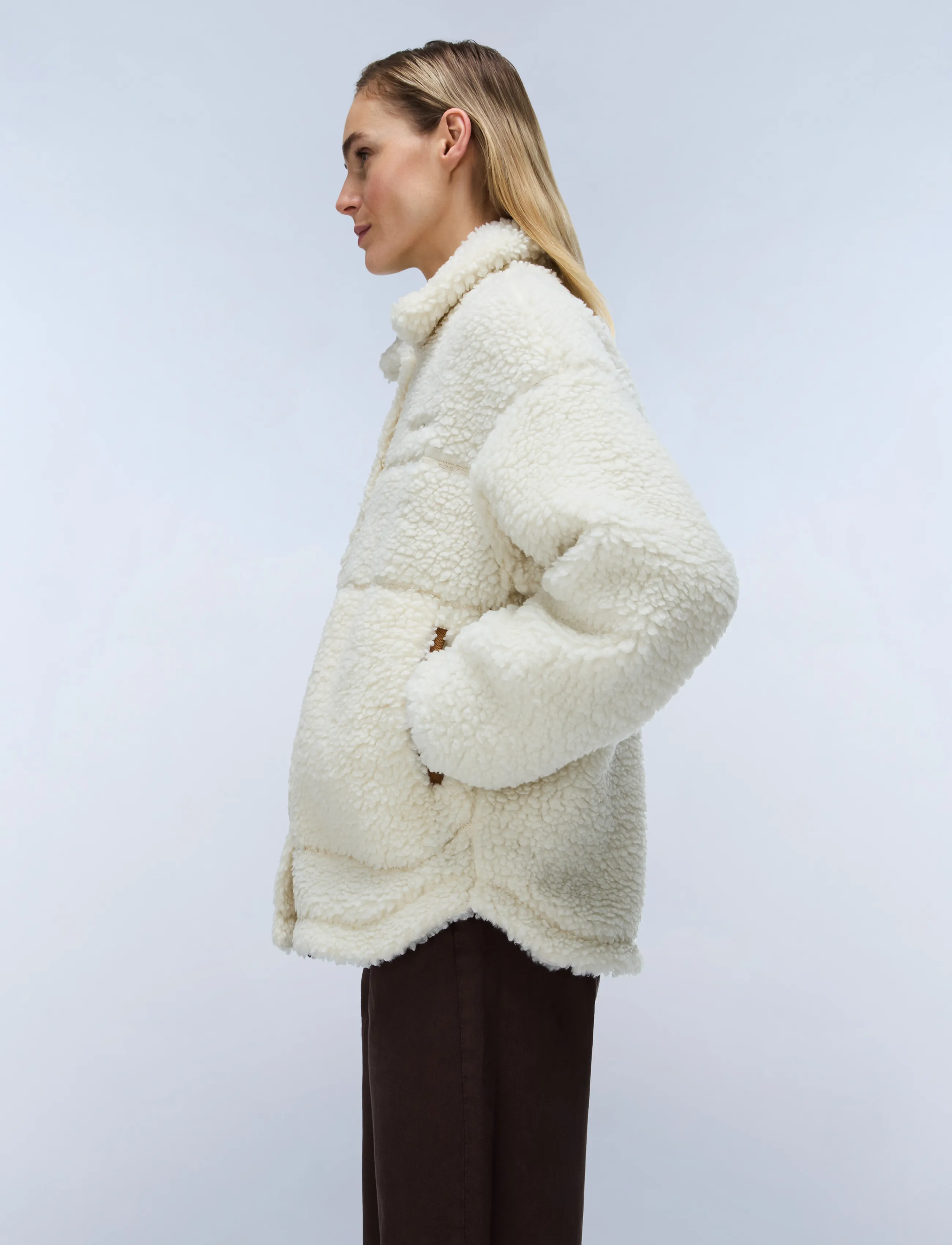 Napapijri - T-SAMA W - kunstkarusnahk - beige dimity - 5
