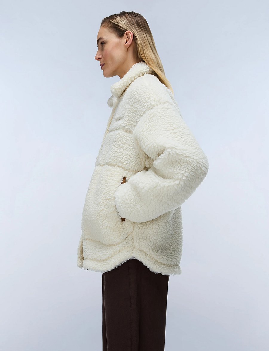 Napapijri - T-SAMA W - kunstkarusnahk - beige dimity - 5