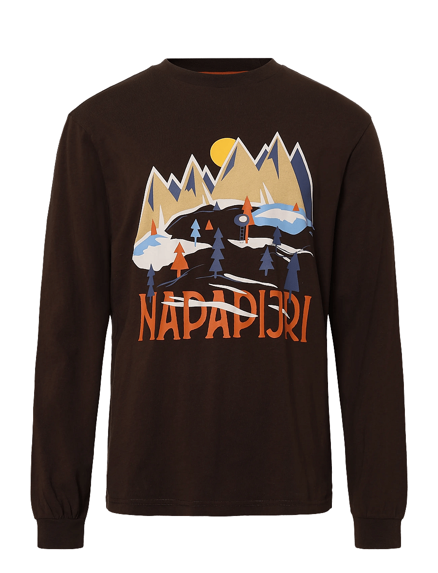 Napapijri - S-TEE LS - långärmade t-shirts - demitasse wt3 - 0