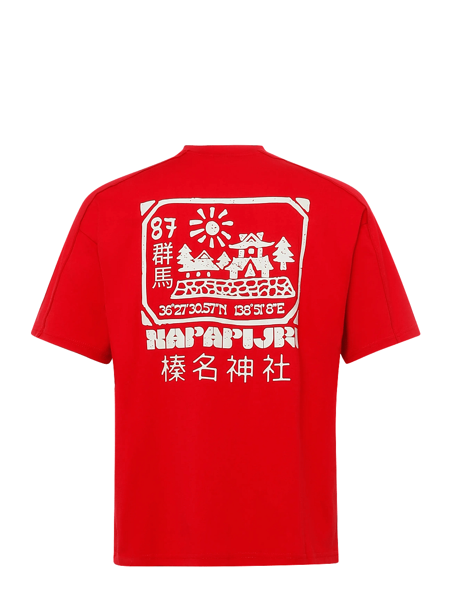 Napapijri - S-TEZA SS - kurzärmelige t-shirts - haute red r1f - 2