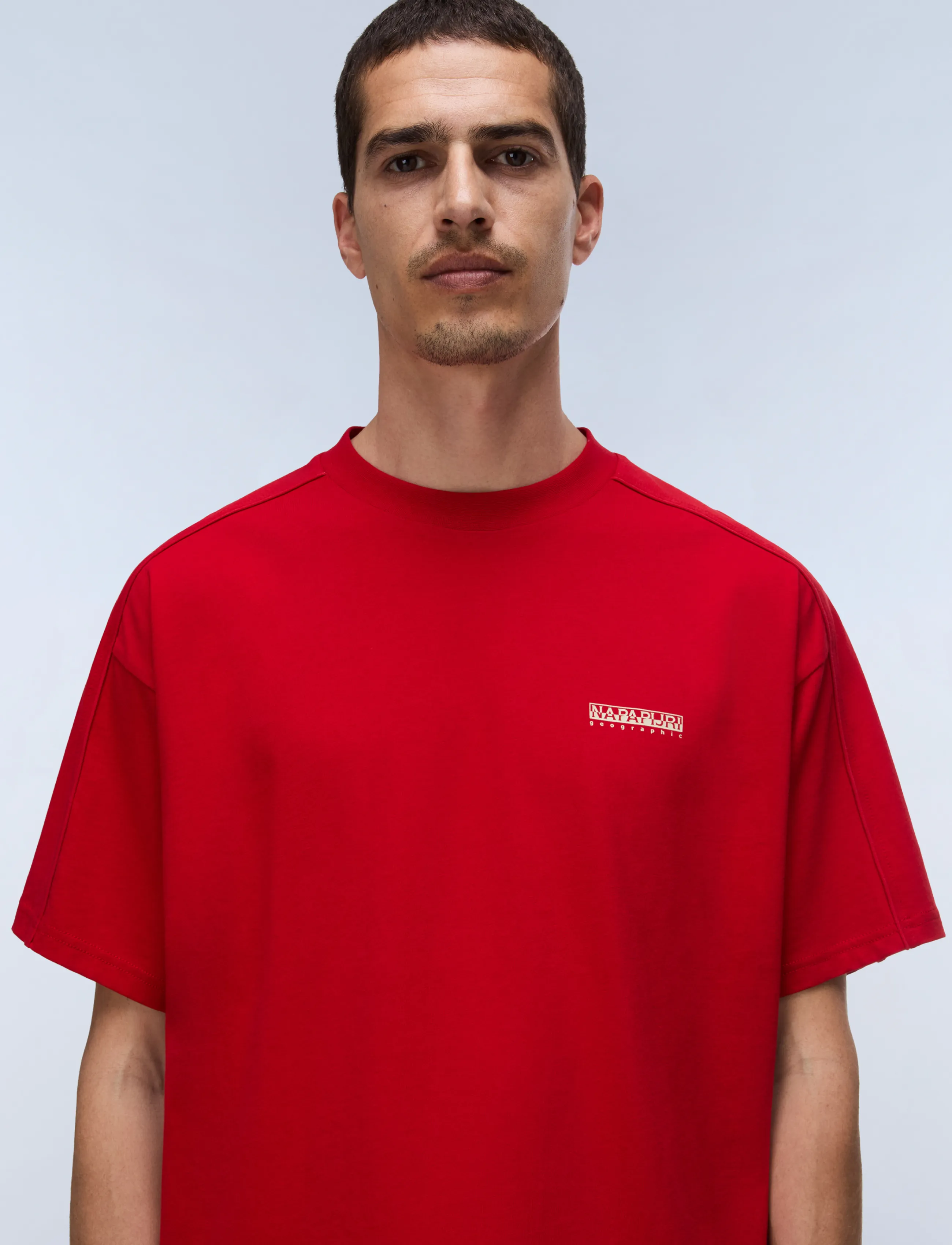 Napapijri S-TEZA SS - T-shirts - HAUTE RED R1F / red