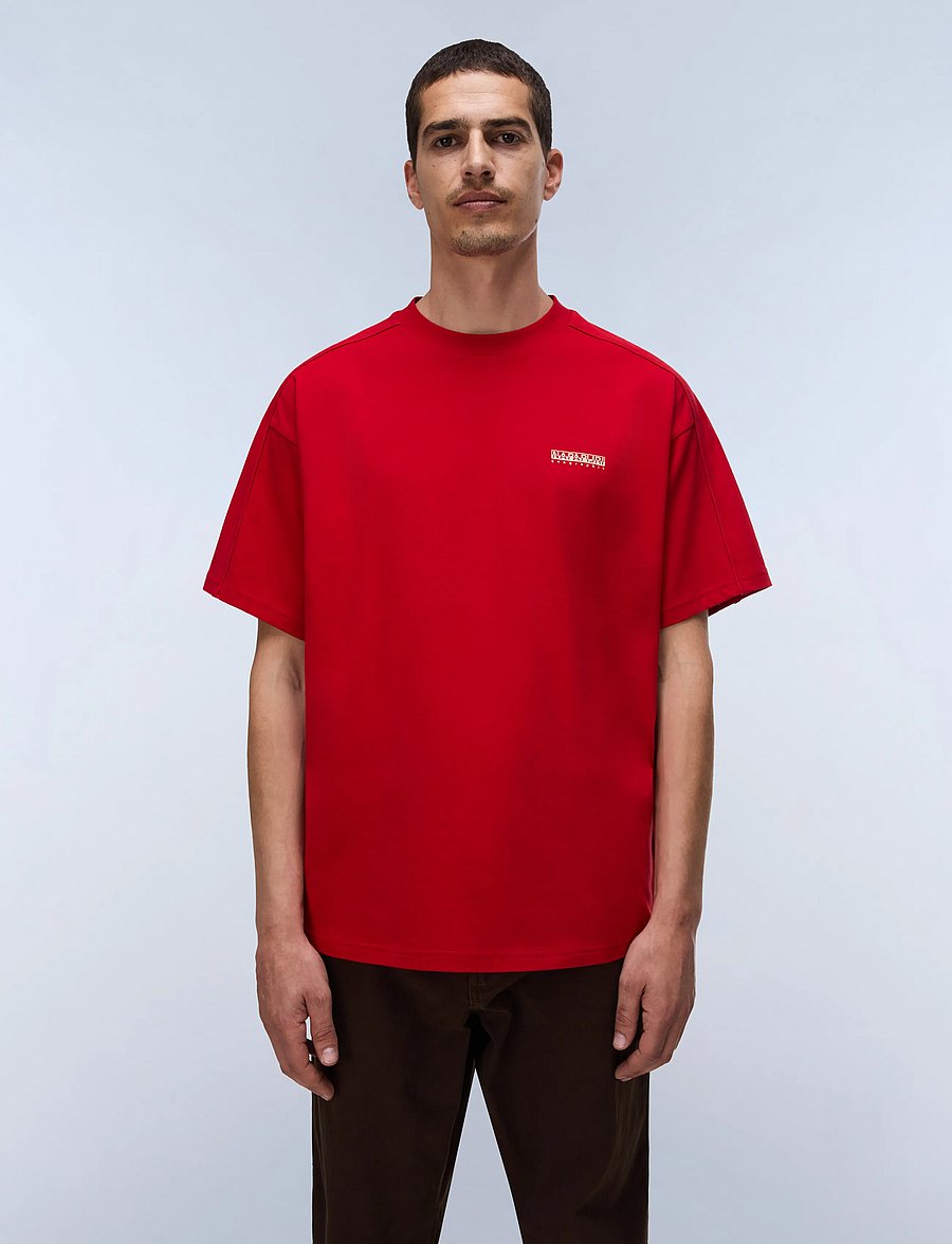 Napapijri - S-TEZA SS - kurzärmelige t-shirts - haute red r1f - 5