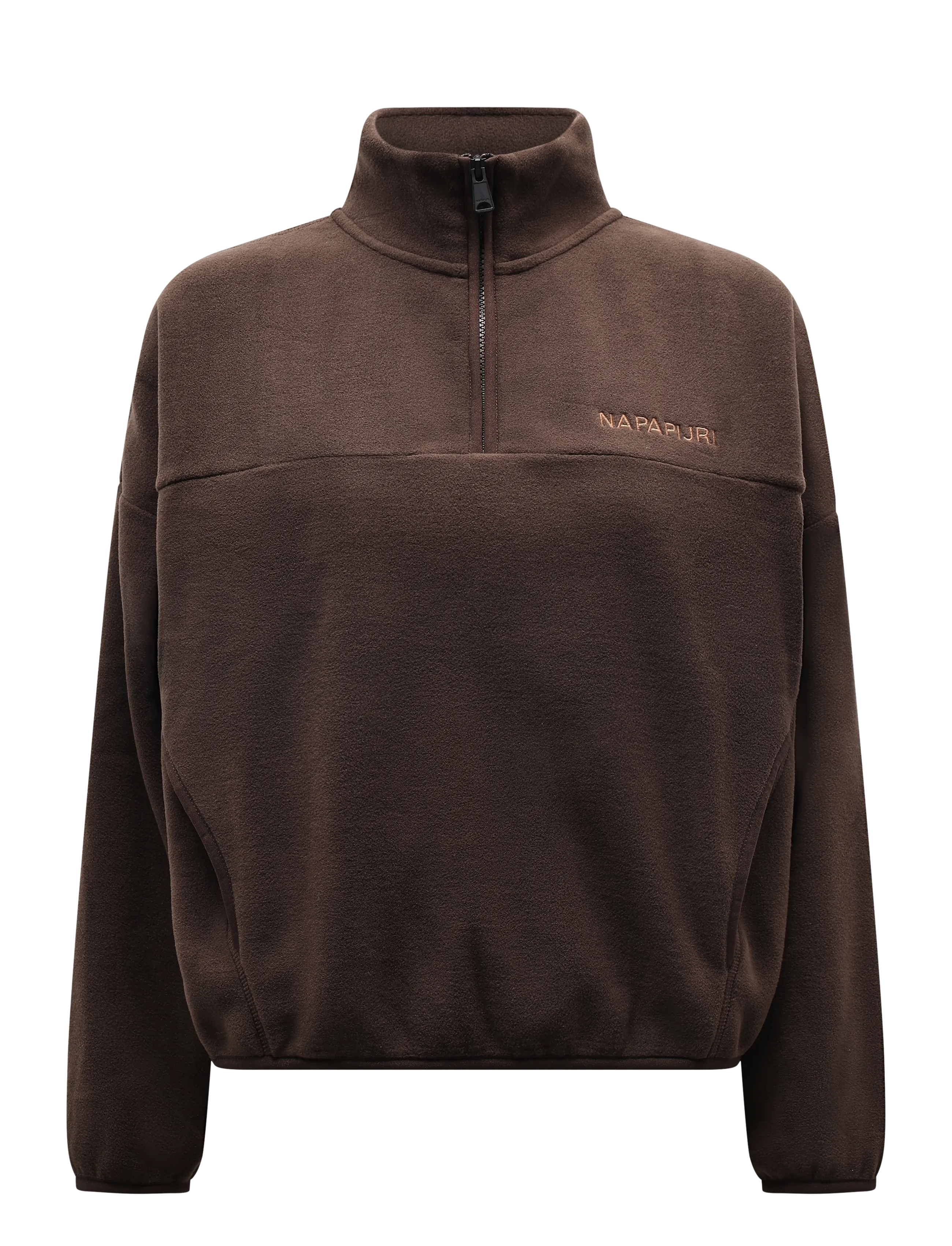 Napapijri T-ASKU HZ - Fleece & Midlayer - DEMITASSE WT3 / brown