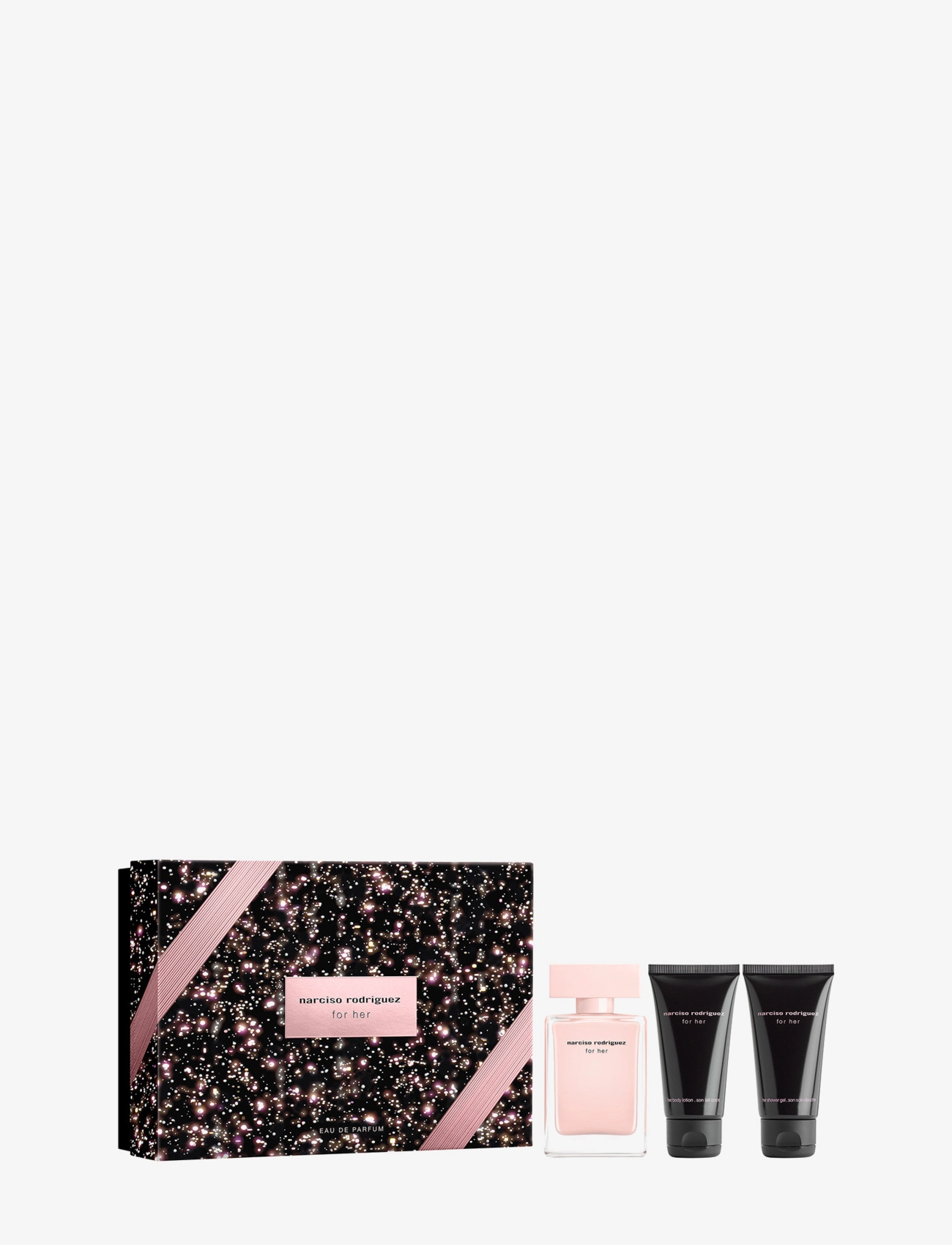 Narciso Rodriguez Gift Set For Her EdP + Body Lotion + Shower Gel - Angebote - CLEAR / undefined