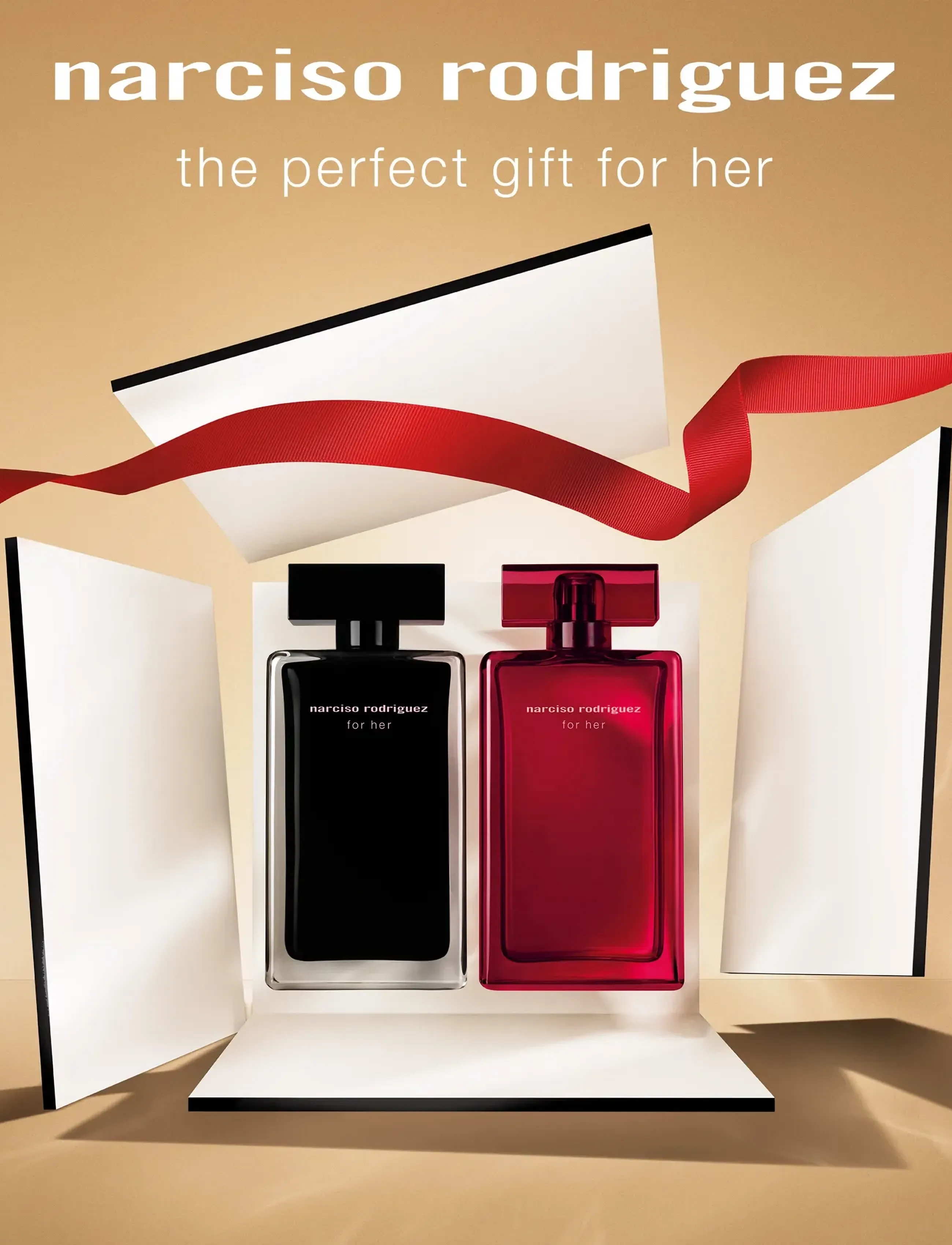 Narciso Rodriguez - Gift Set For Her EdP Intense + Body Lotion + Shower Gel - duschgel & duscholjor  - clear - 3