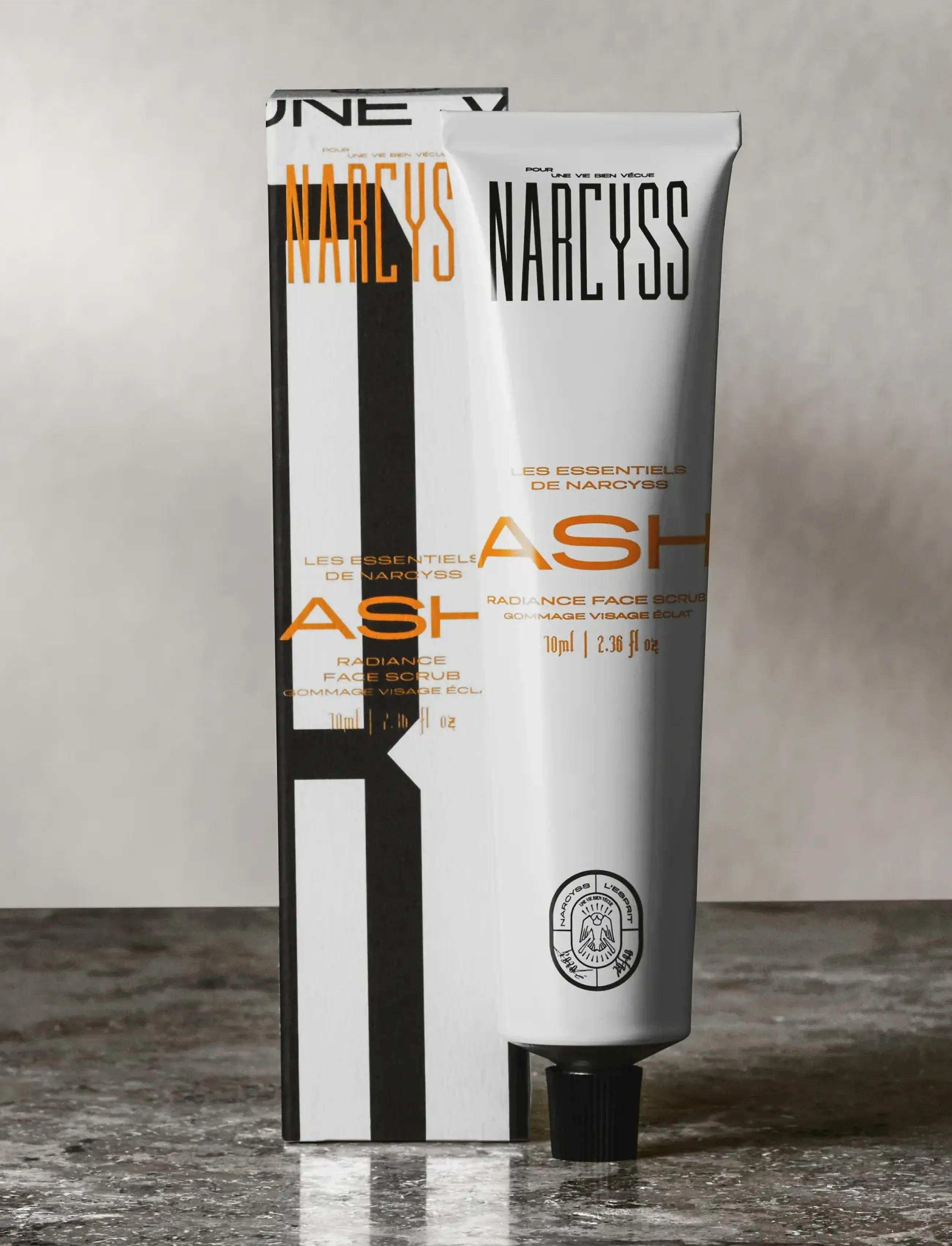 Narcyss Ash Scrub, 75 ml, White, Ansigt > Ansigtsscrub, Herre