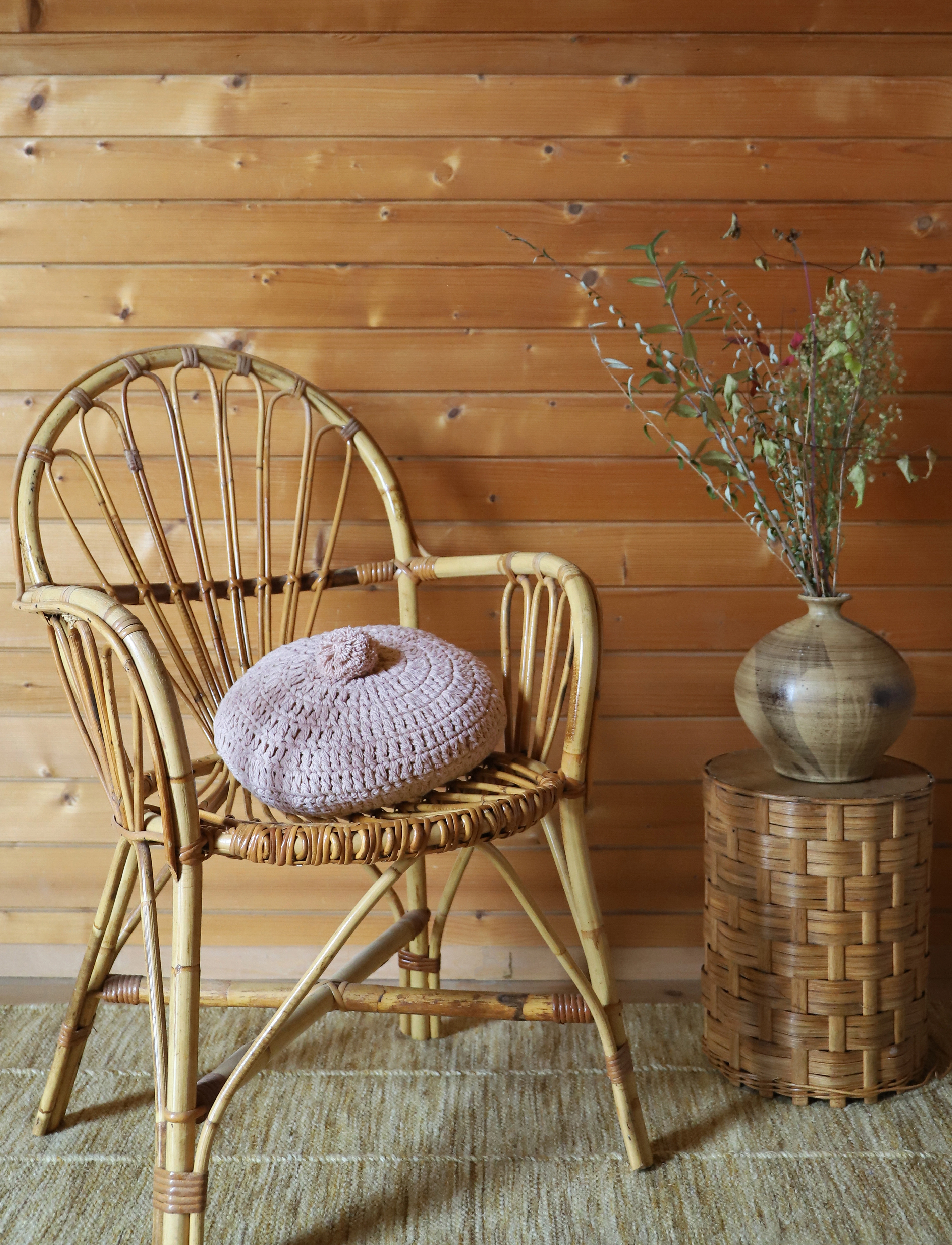 Nattiot Cushion Lenka Nude, Ø30XH12 cm, Pink, Indretning Til Børn > Puder, Børn