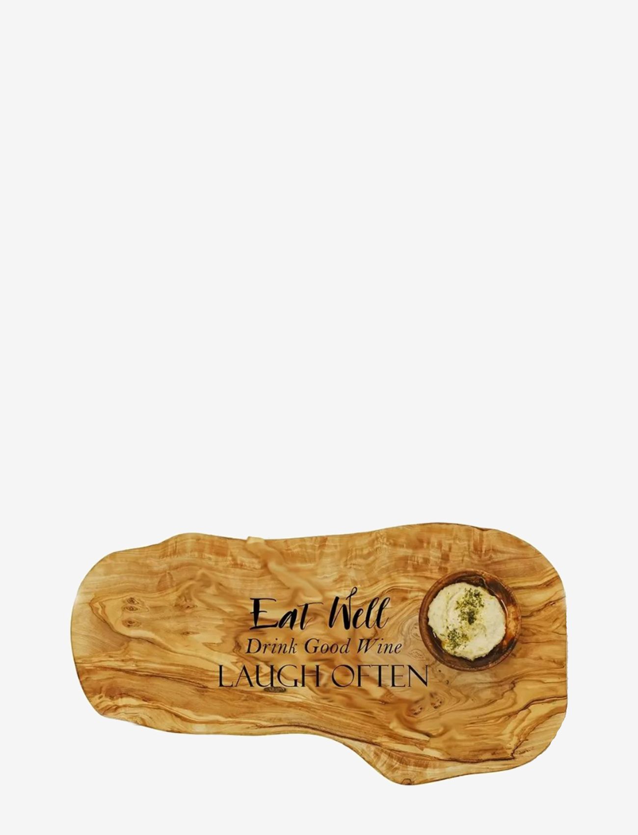 naturally med - Eat Well Chopping Board 40cm - tarjoiluastiat & -lautaset - brown - 0