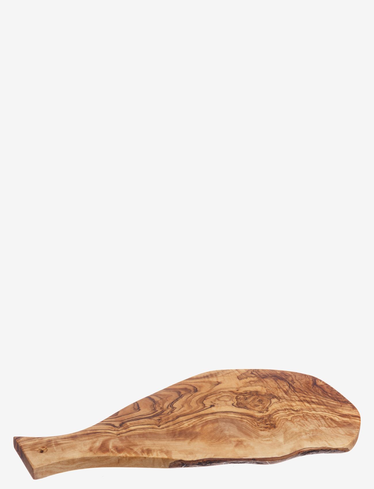 naturally med - Chopping Board With Handle 42cm - trauki uz kājas un šķīvji servēšanai - brown - 0