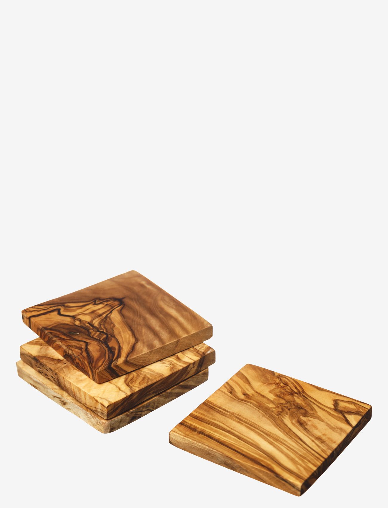 naturally med - Square Coaster (x4) Set - brown - 1