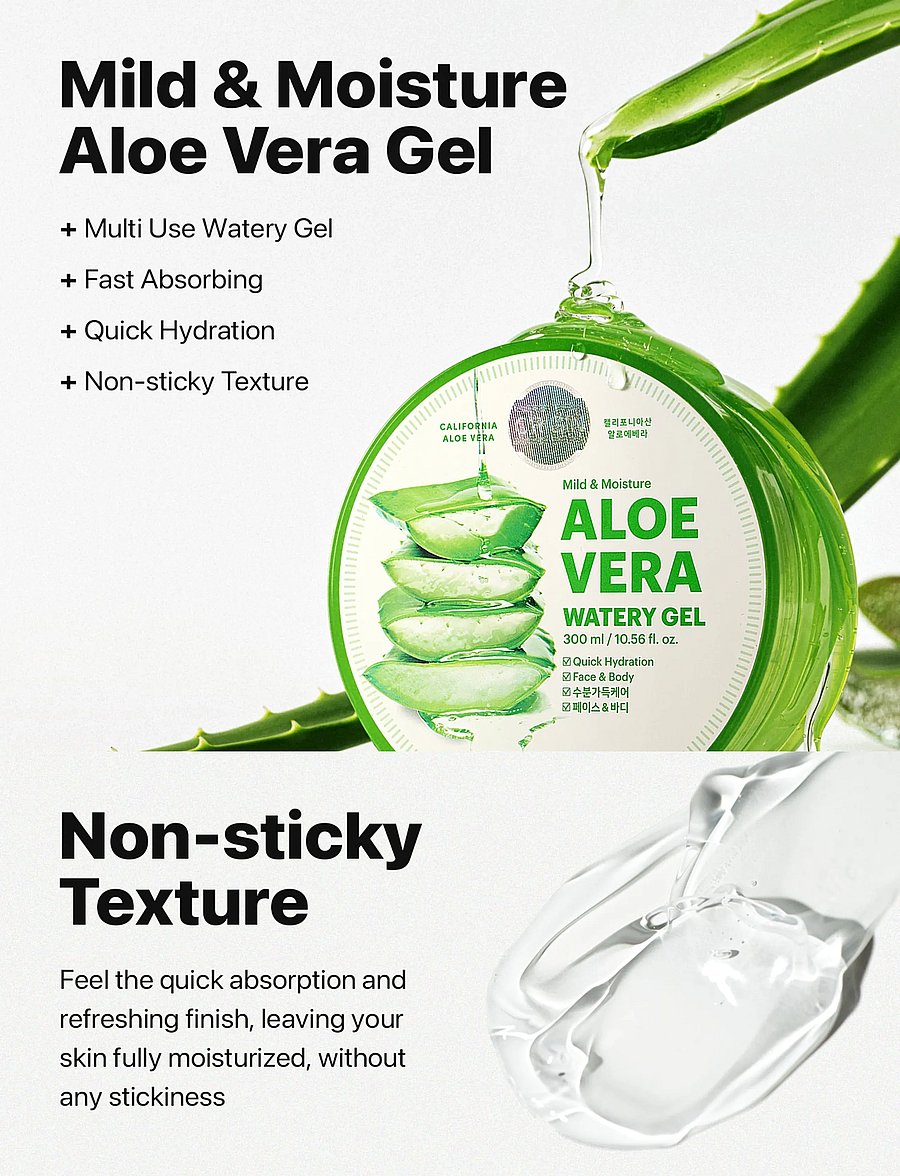 Nature Republic - Soothing & Moisture Aloe Vera Soothing Gel - rengöringsgel - clear - 0