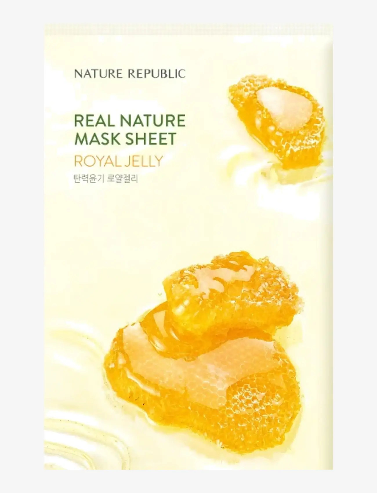Nature Republic - Real Nature Mask Sheet Royal Jelly - sheet masks - clear - 1