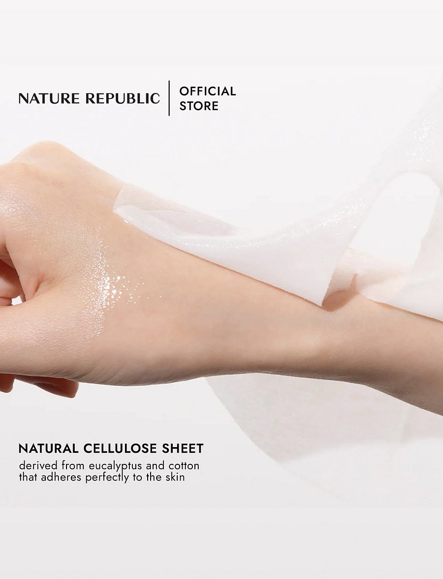Nature Republic - Real Nature Mask Sheet Green Tea - sheet masks - clear - 2
