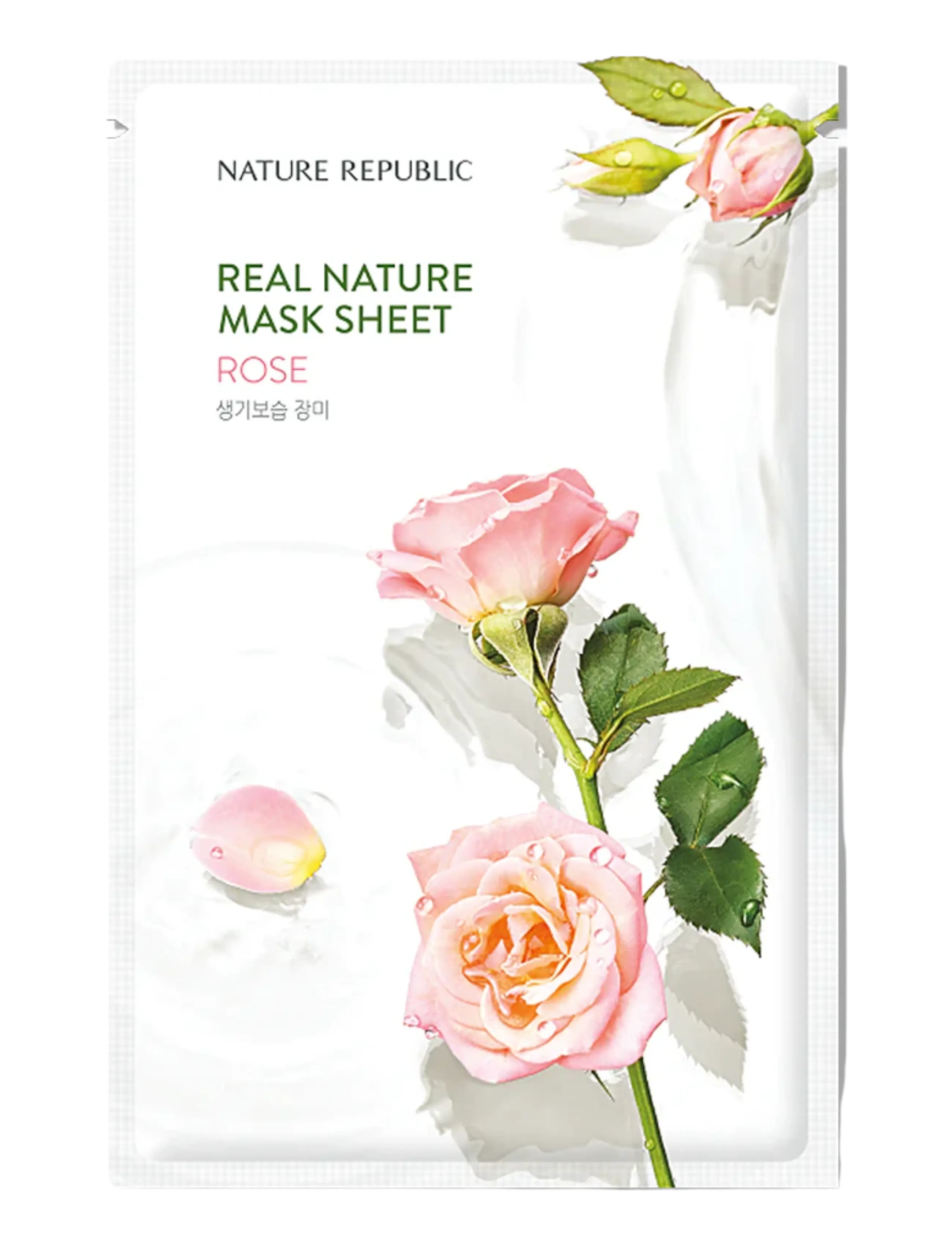 Nature Republic Real Nature Sheet Mask Rose, Sheetmaske, Nude, Str: 23 ML